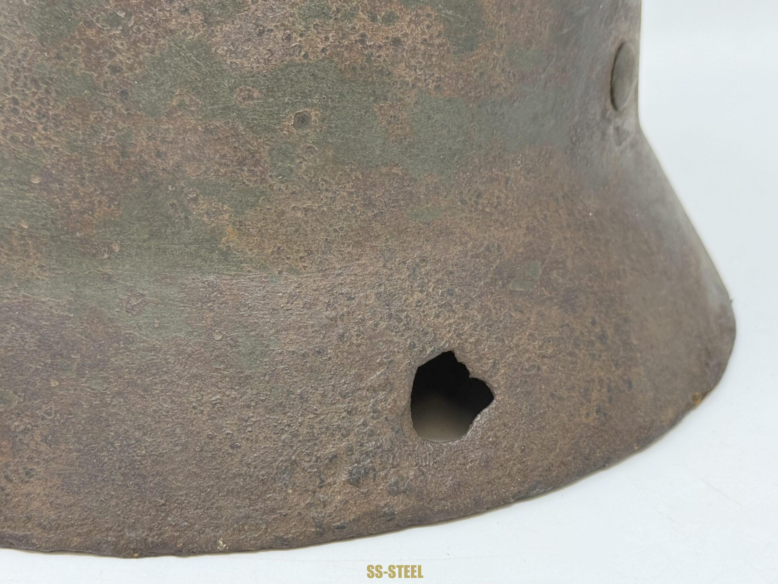SS M35 Double Decal Helmet-Battle Damage NAMED - Image 15