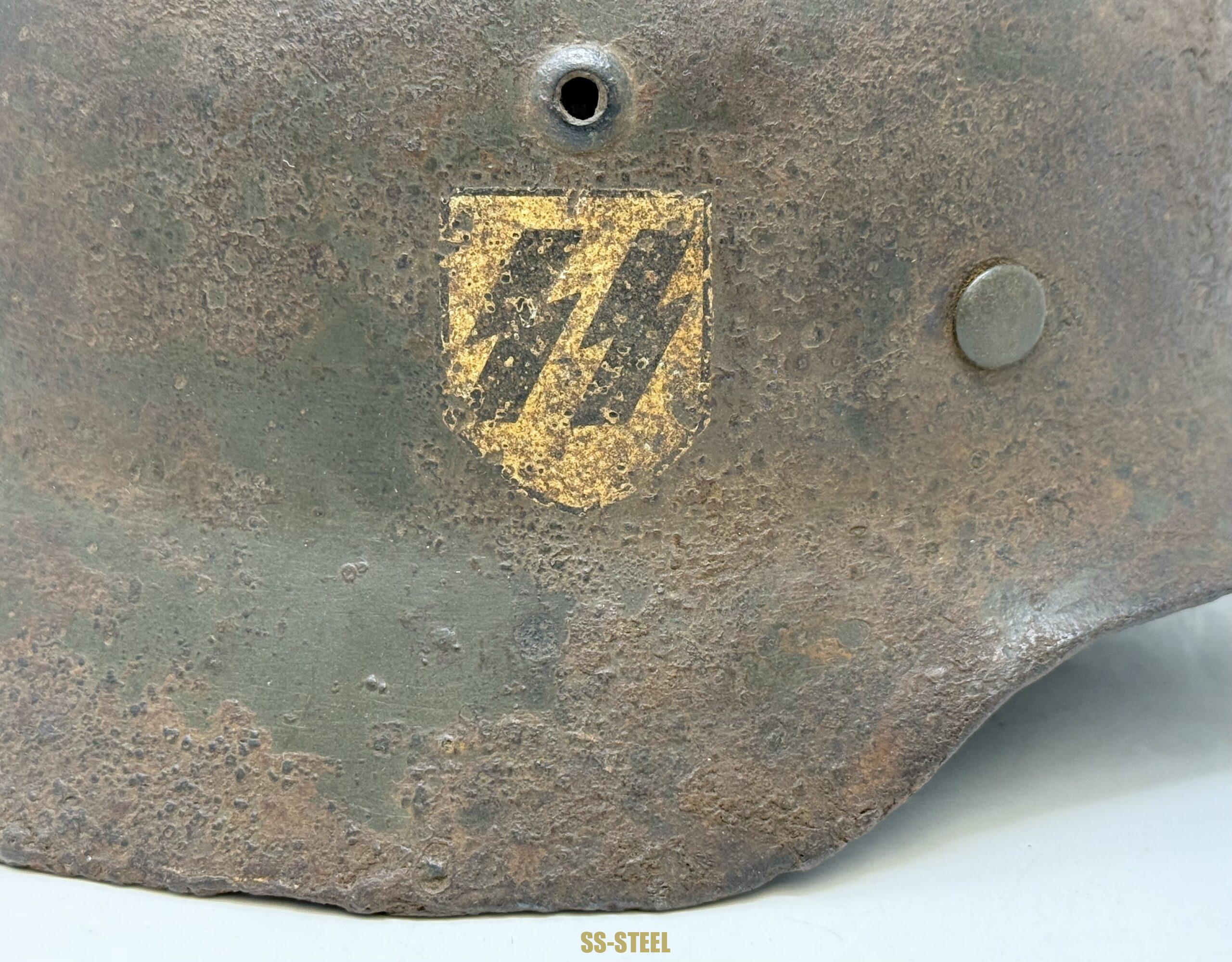 SS M35 Double Decal Helmet-Battle Damage NAMED - Image 18