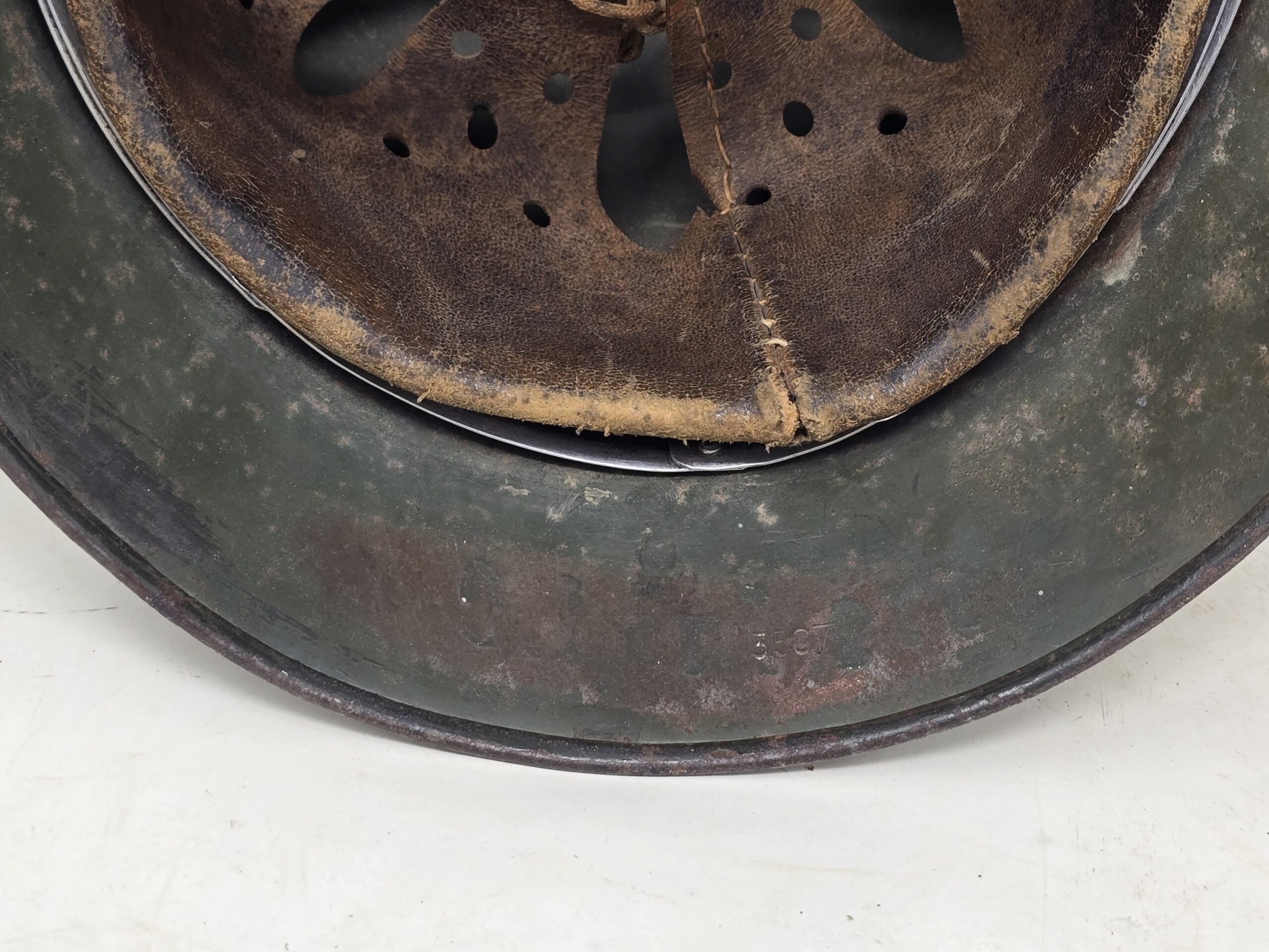 M35 Feldgrau Overpaint Combat Helmet - Image 3