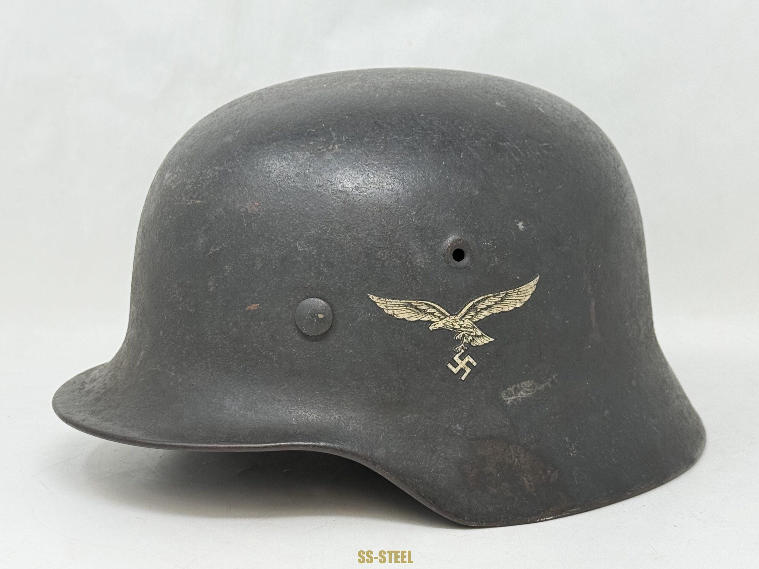 Luftwaffe M40 Single Decal Helmet Ex Whitewash - Image 3
