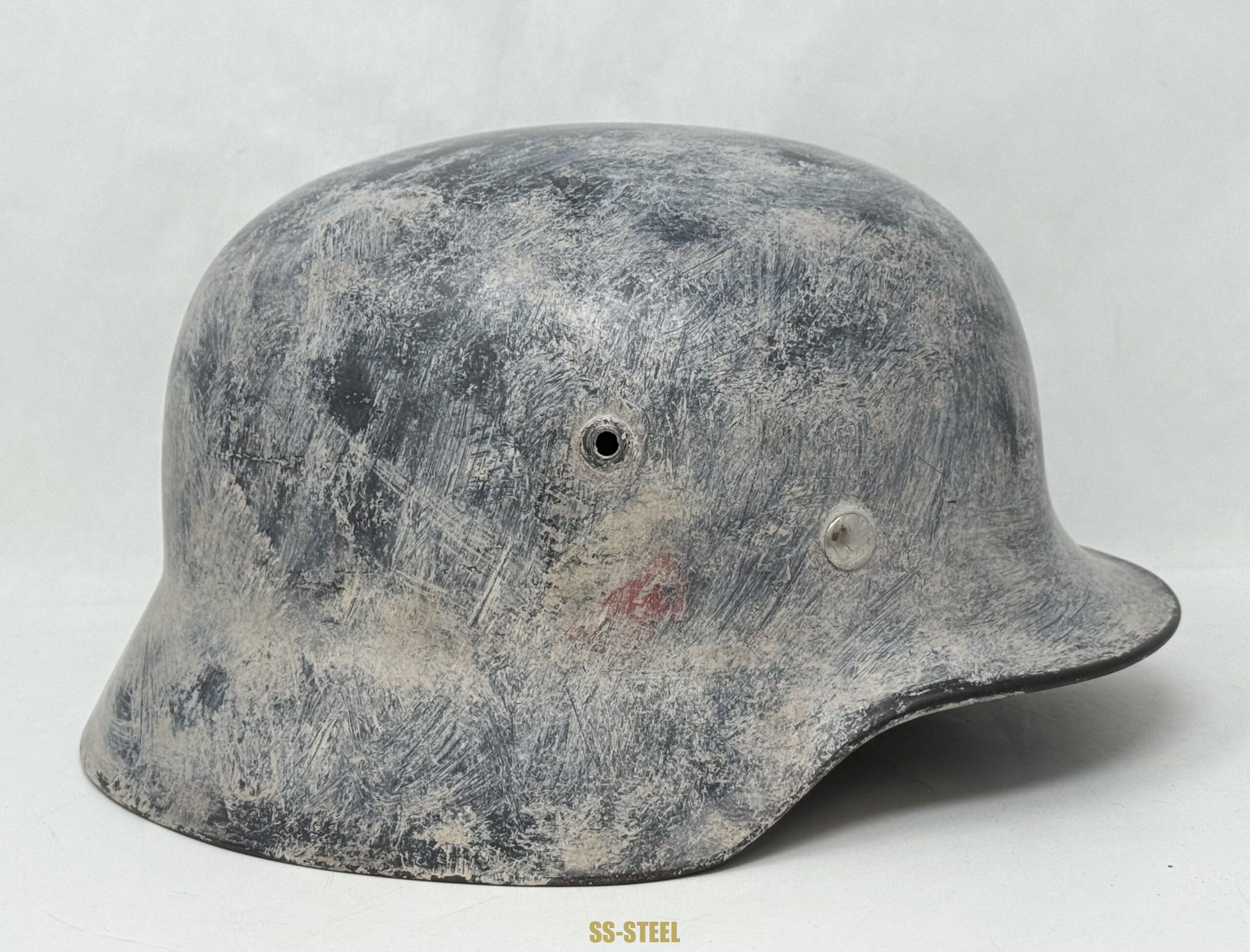 Luftwaffe M35 Double Decal Whitewash Camo Helmet