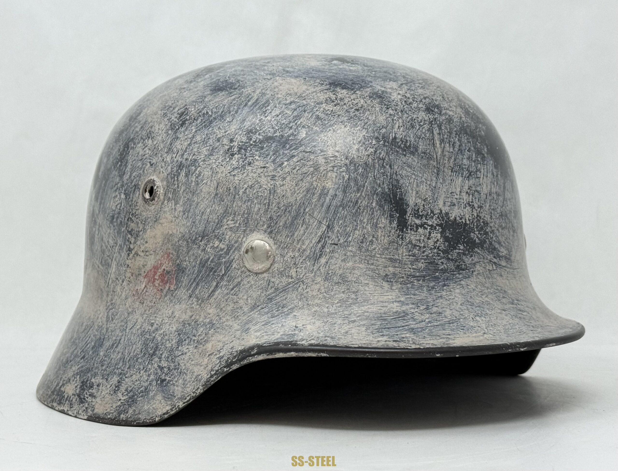 Luftwaffe M35 Double Decal Whitewash Camo Helmet - Image 2