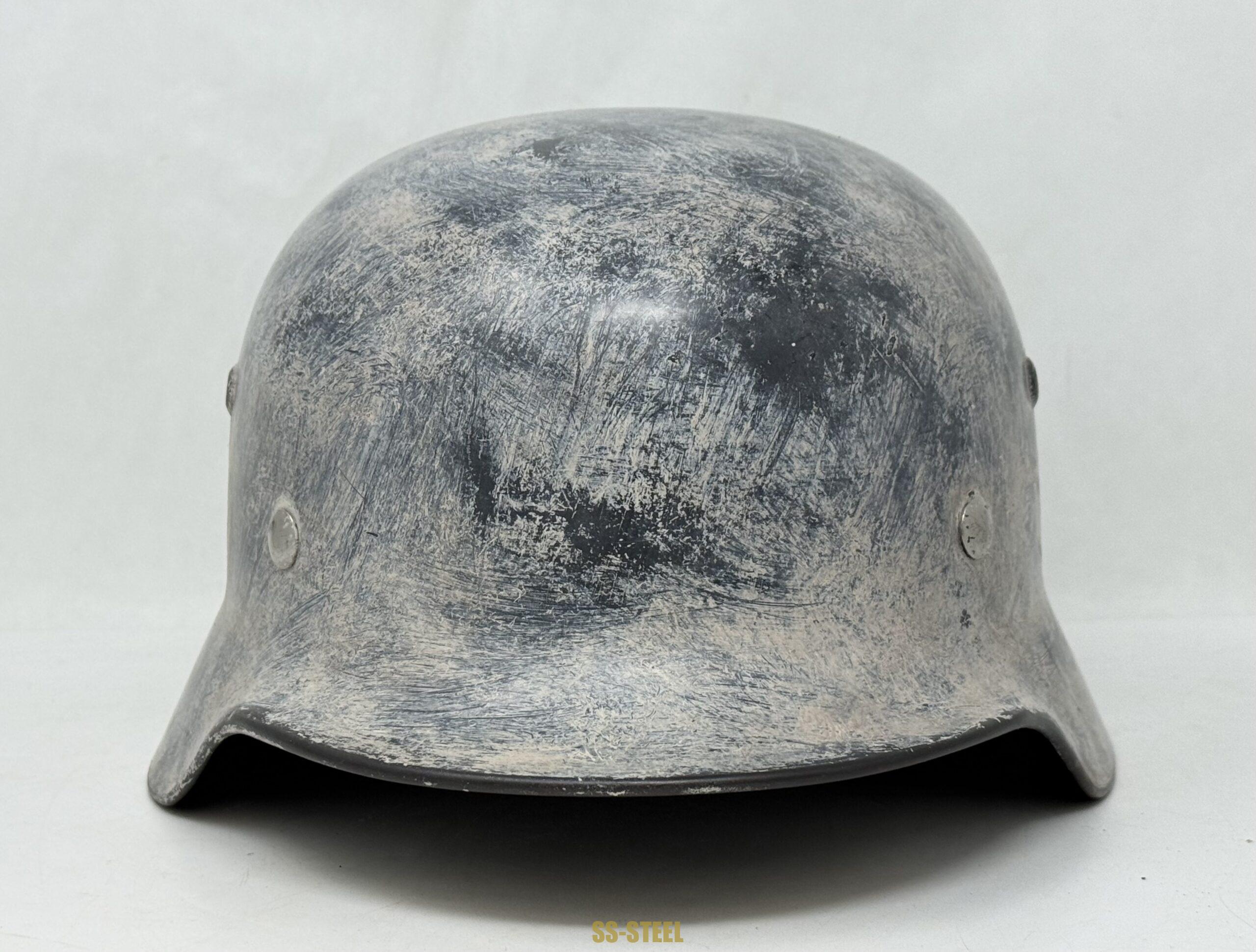Luftwaffe M35 Double Decal Whitewash Camo Helmet - Image 3
