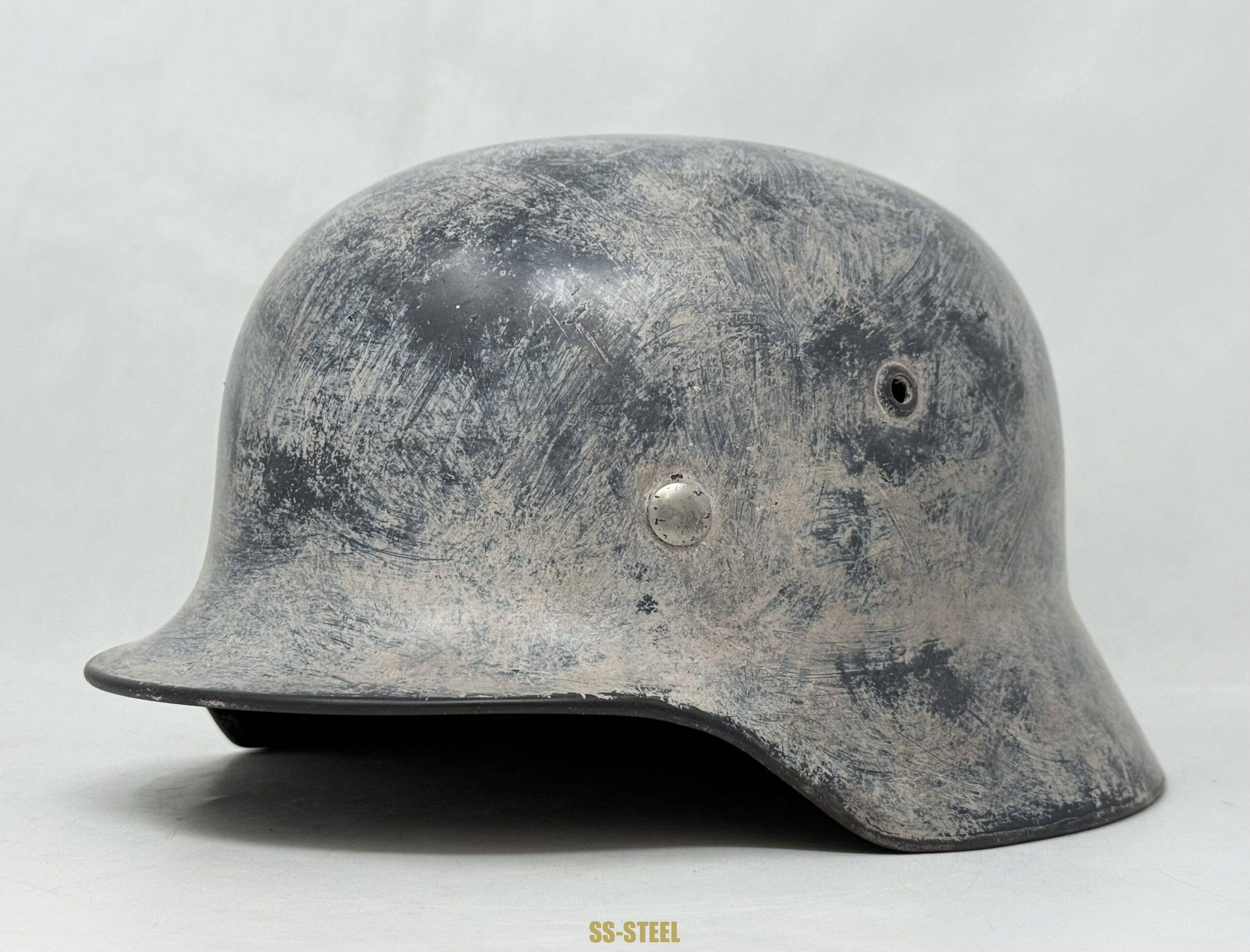 Luftwaffe M35 Double Decal Whitewash Camo Helmet - Image 4