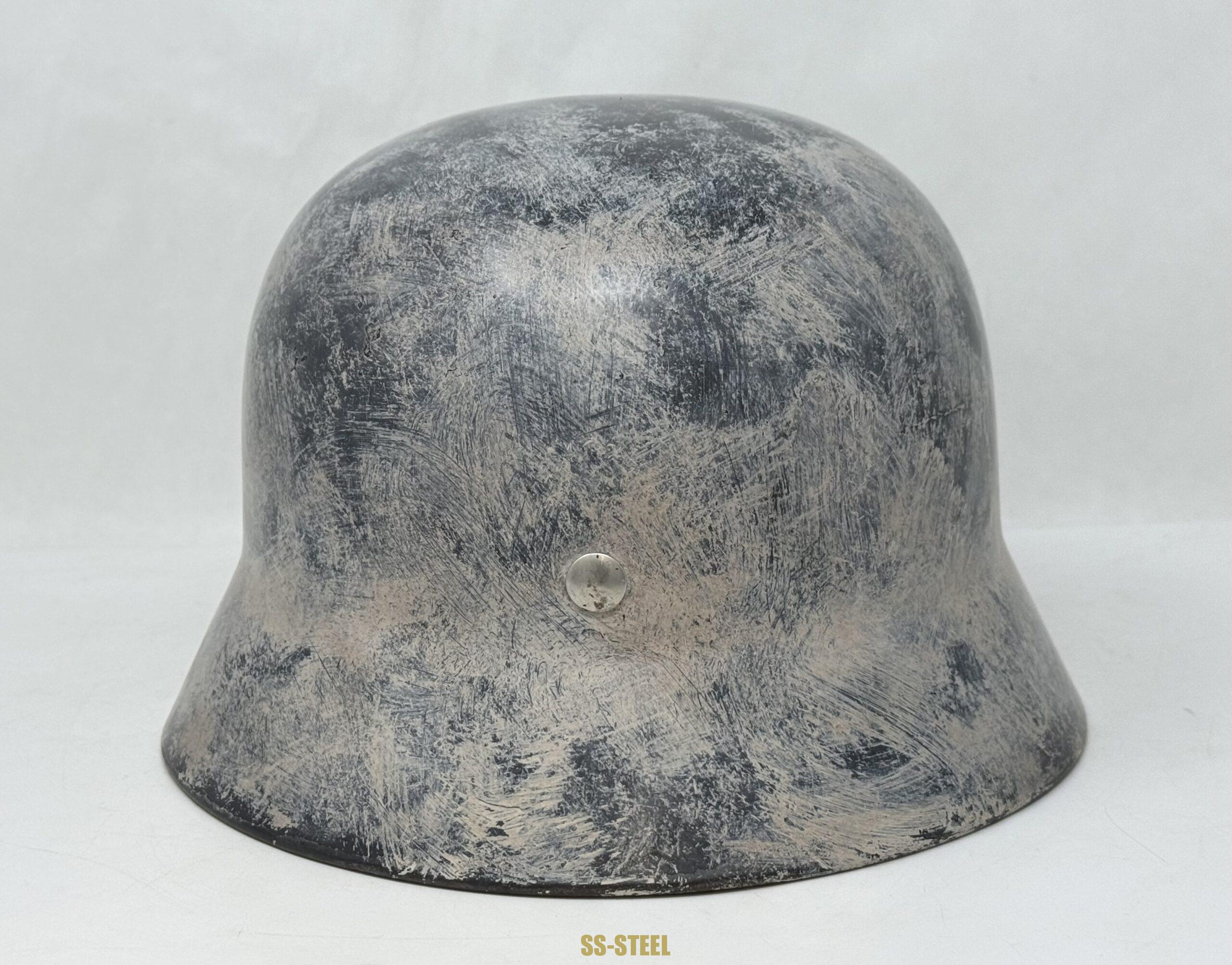 Luftwaffe M35 Double Decal Whitewash Camo Helmet - Image 8
