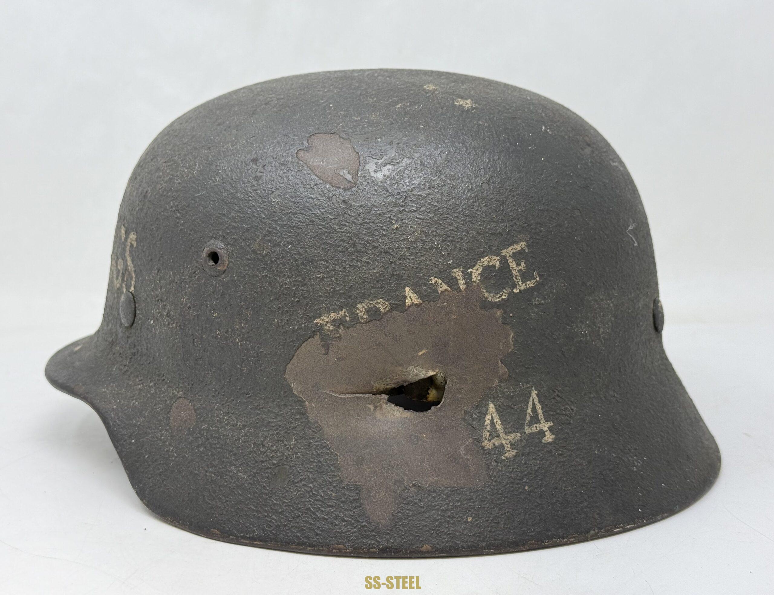 M35 Battle Damaged Veteran Helmet - Image 10