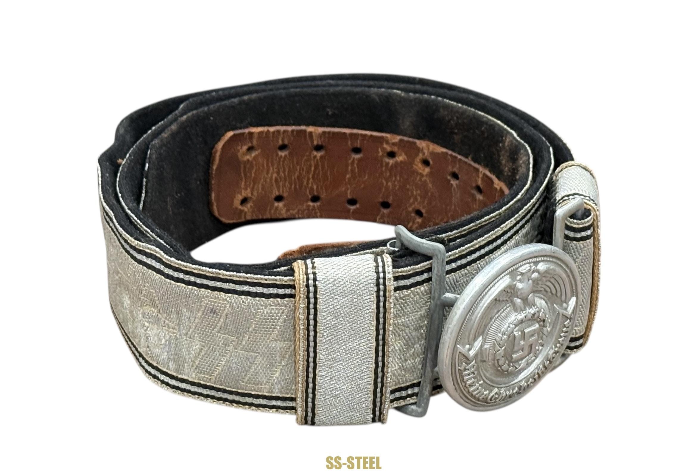 Allgemeine-SS Officers Parade/Brocade Belt and Buckle - Image 2