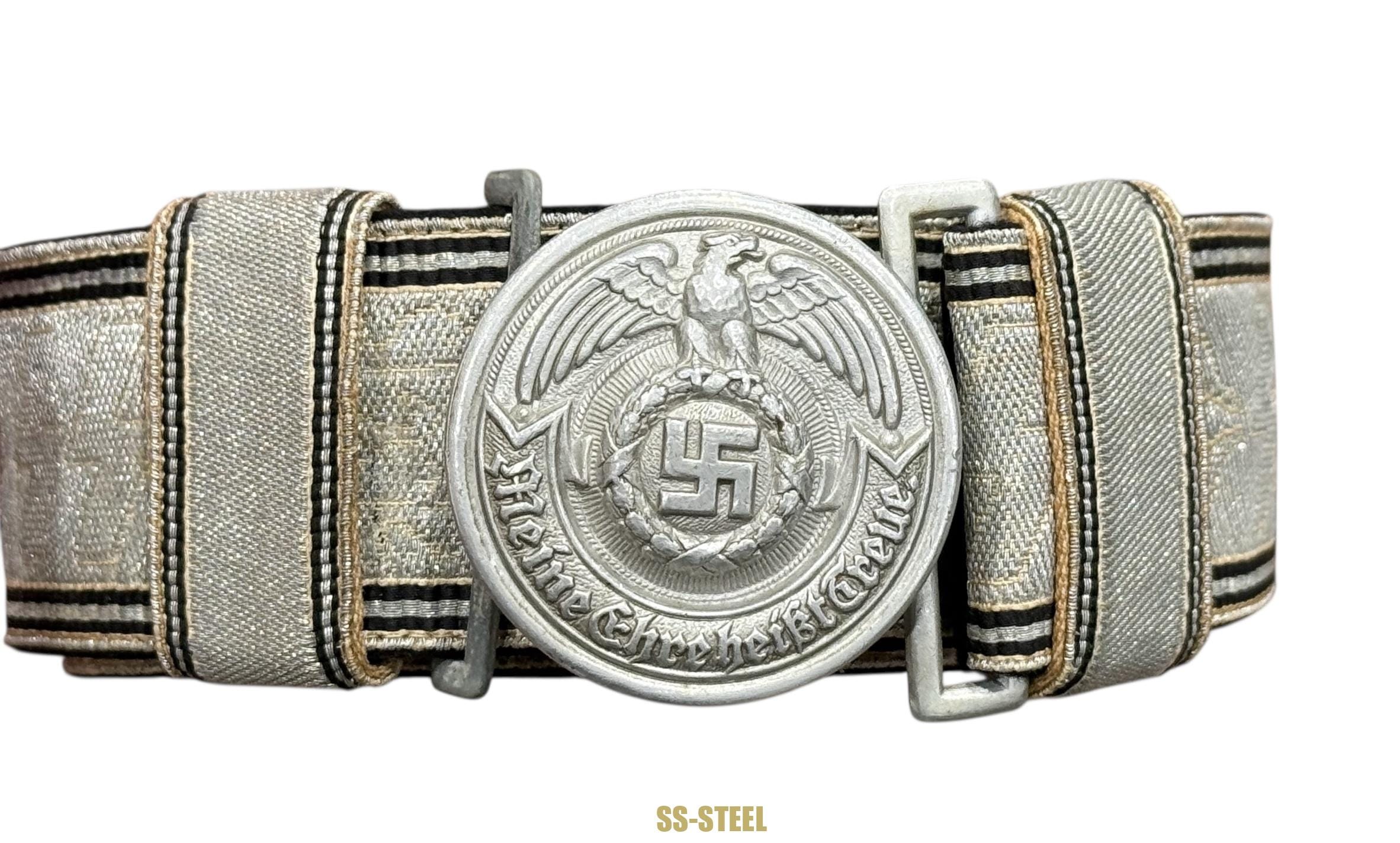 Allgemeine-SS Officers Parade/Brocade Belt and Buckle - Image 5