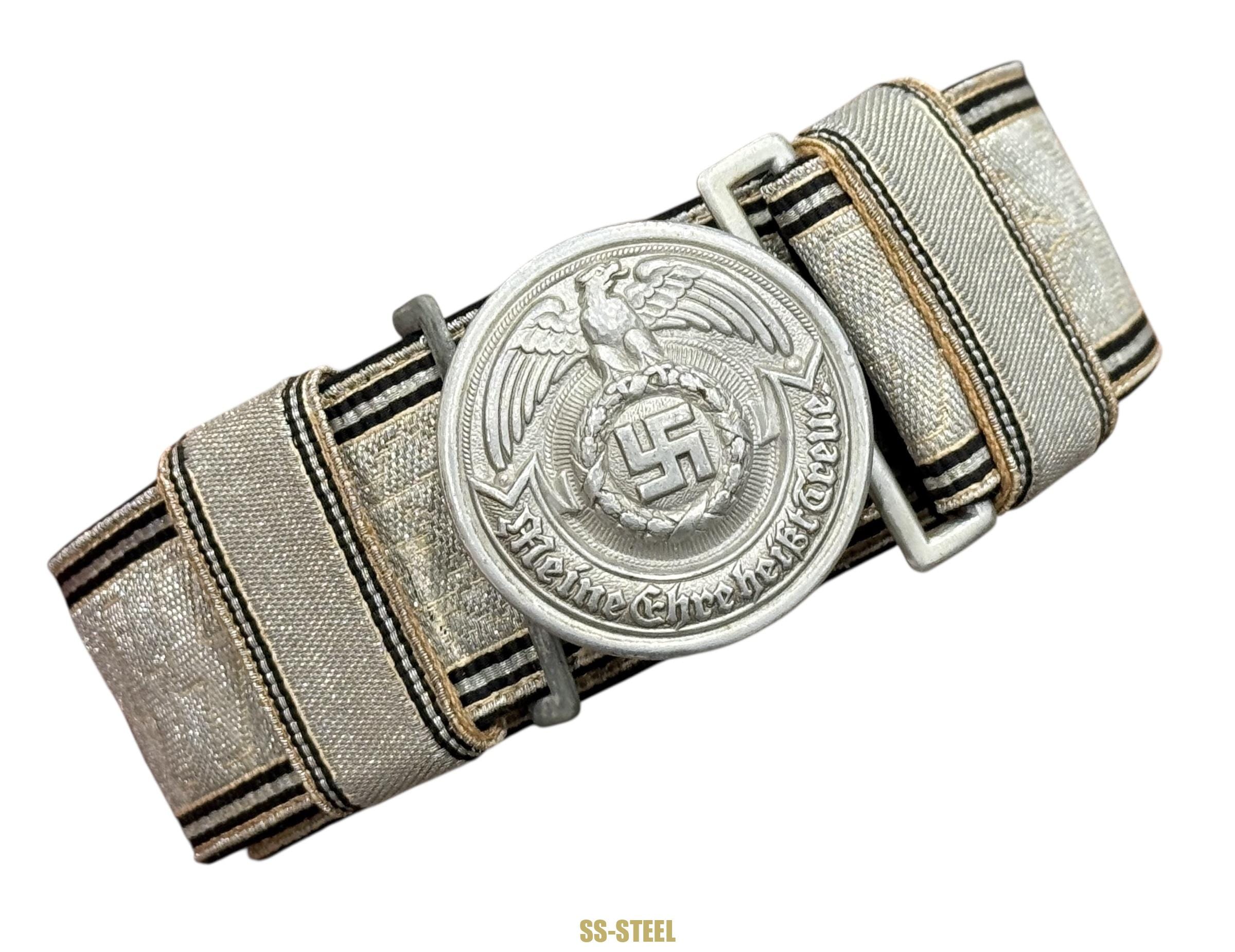 Allgemeine-SS Officers Parade/Brocade Belt and Buckle - Image 6