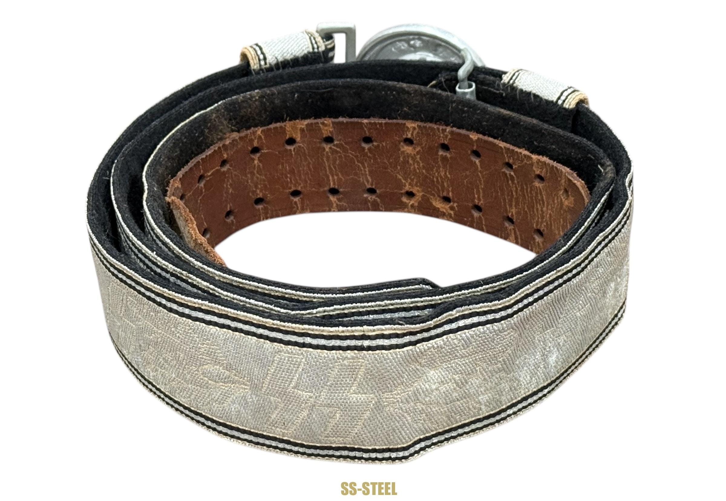 Allgemeine-SS Officers Parade/Brocade Belt and Buckle - Image 9