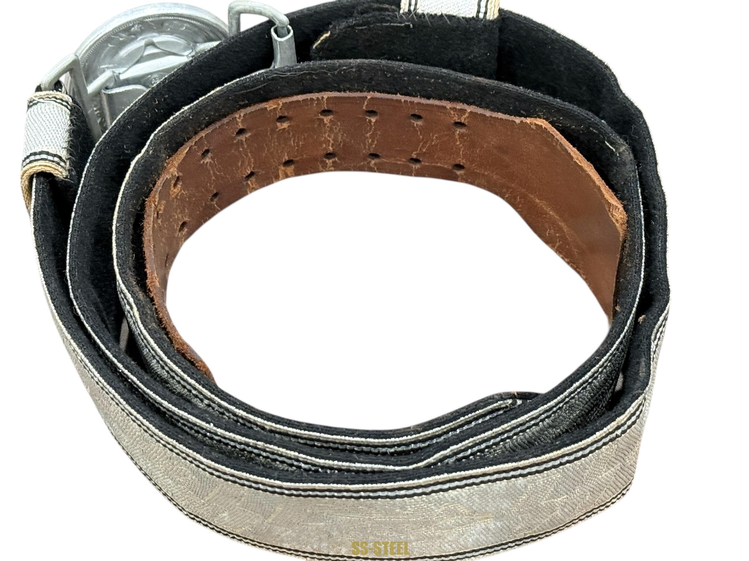 Allgemeine-SS Officers Parade/Brocade Belt and Buckle - Image 10