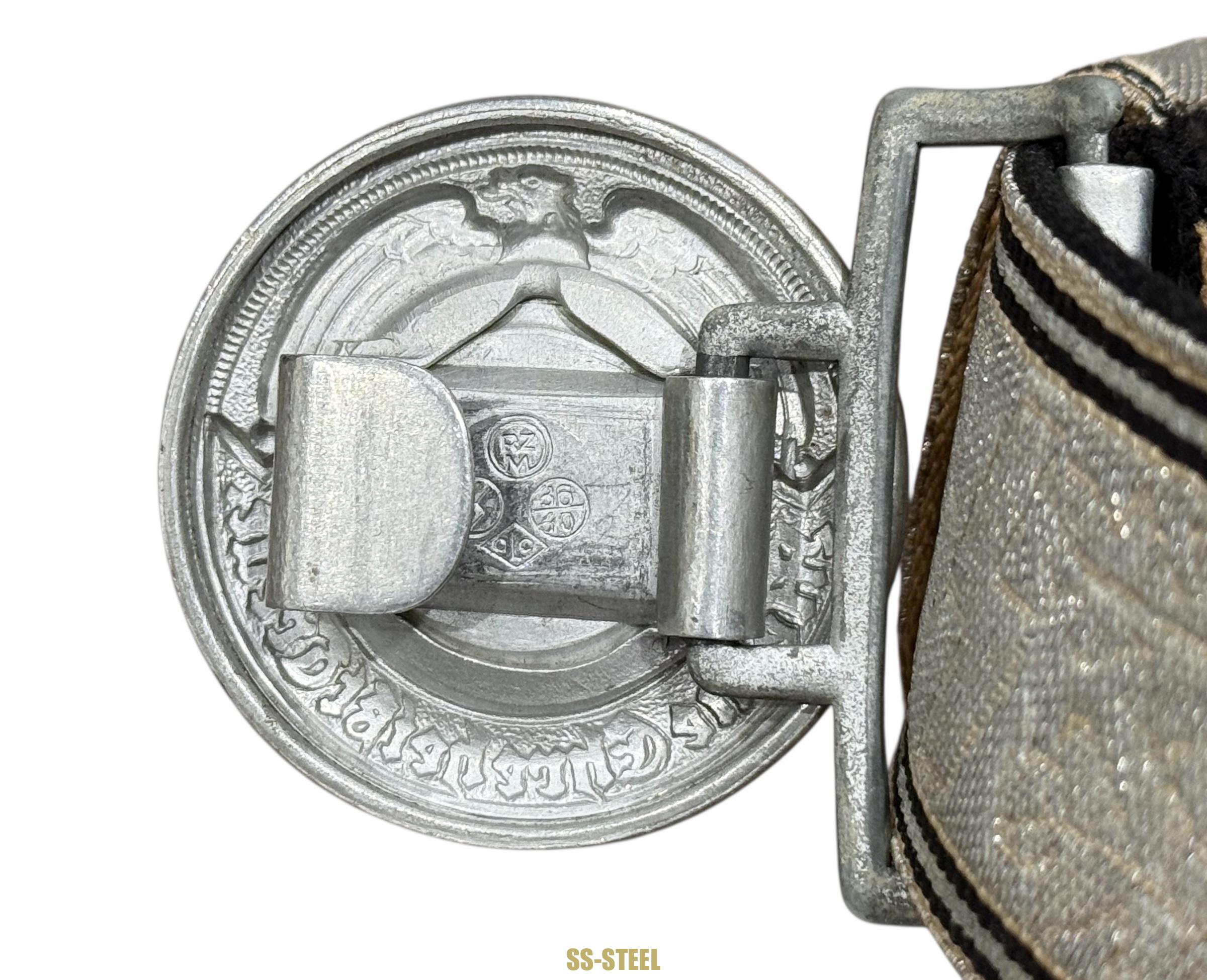 Allgemeine-SS Officers Parade/Brocade Belt and Buckle - Image 17