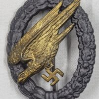 Luftwaffe FJ Badge, Post 1942 Unmarked FLL