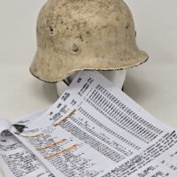 Heer Winter Camo Helmet With Unique History