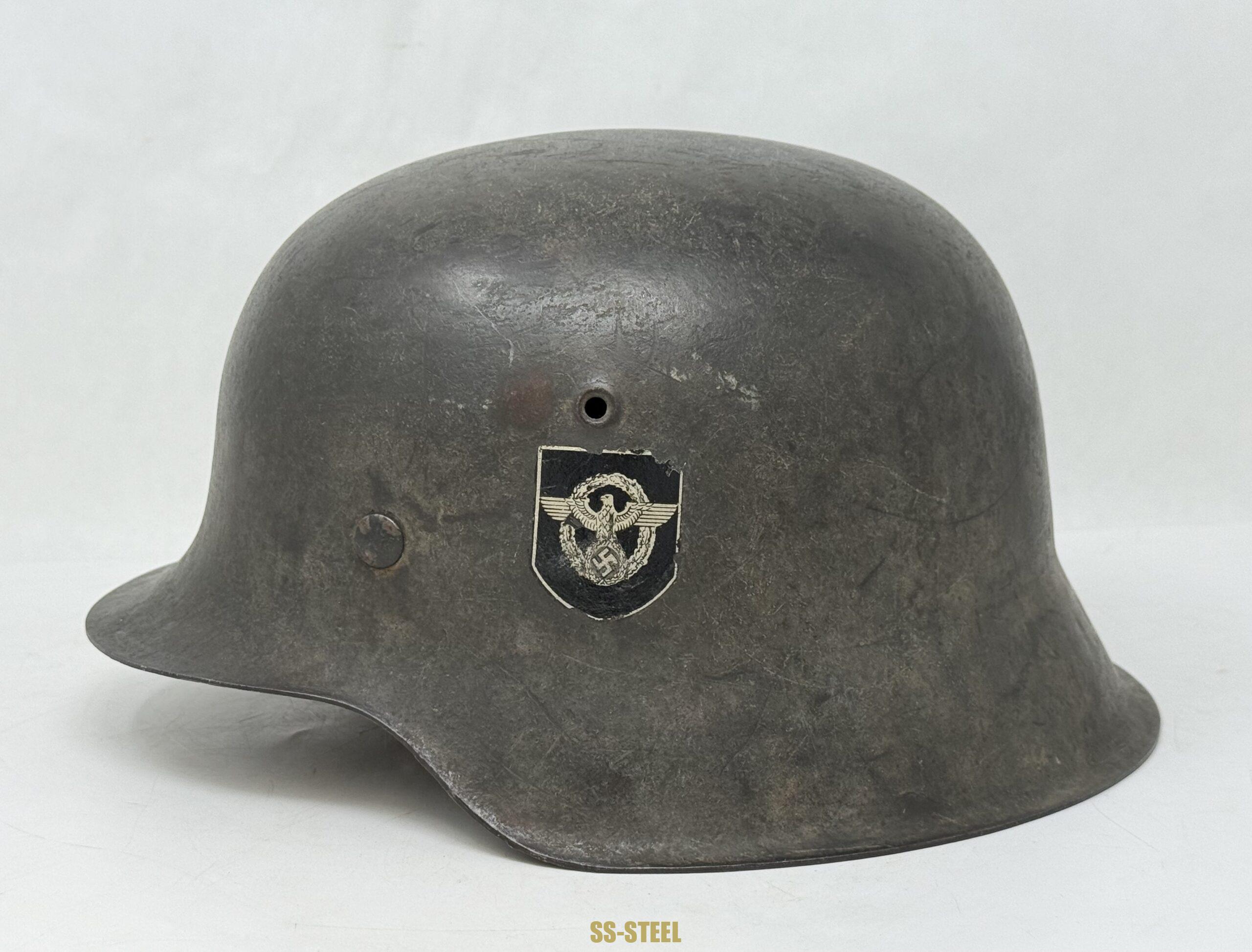 Police Double Decal Camo M42 Helmet - Image 18