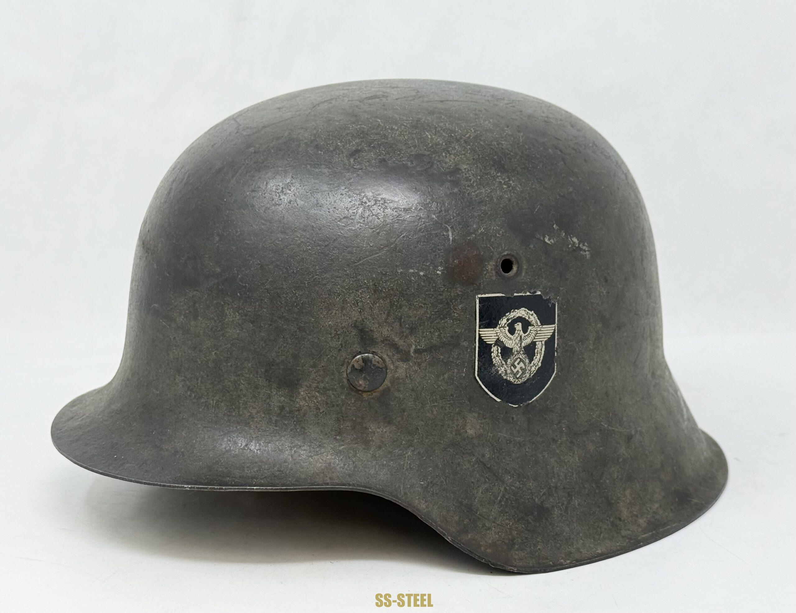 Police Double Decal Camo M42 Helmet - Image 3