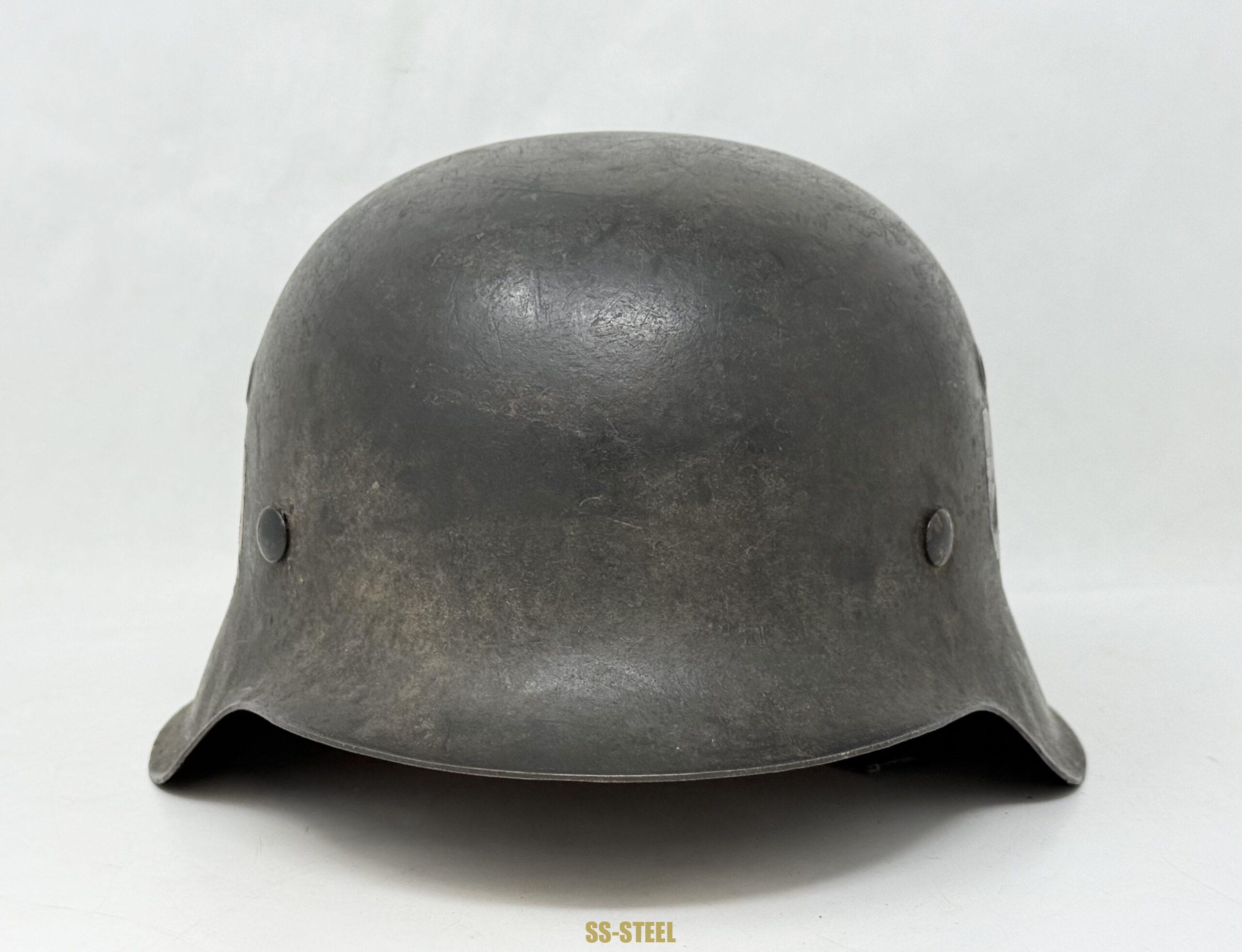 Police Double Decal Camo M42 Helmet - Image 4