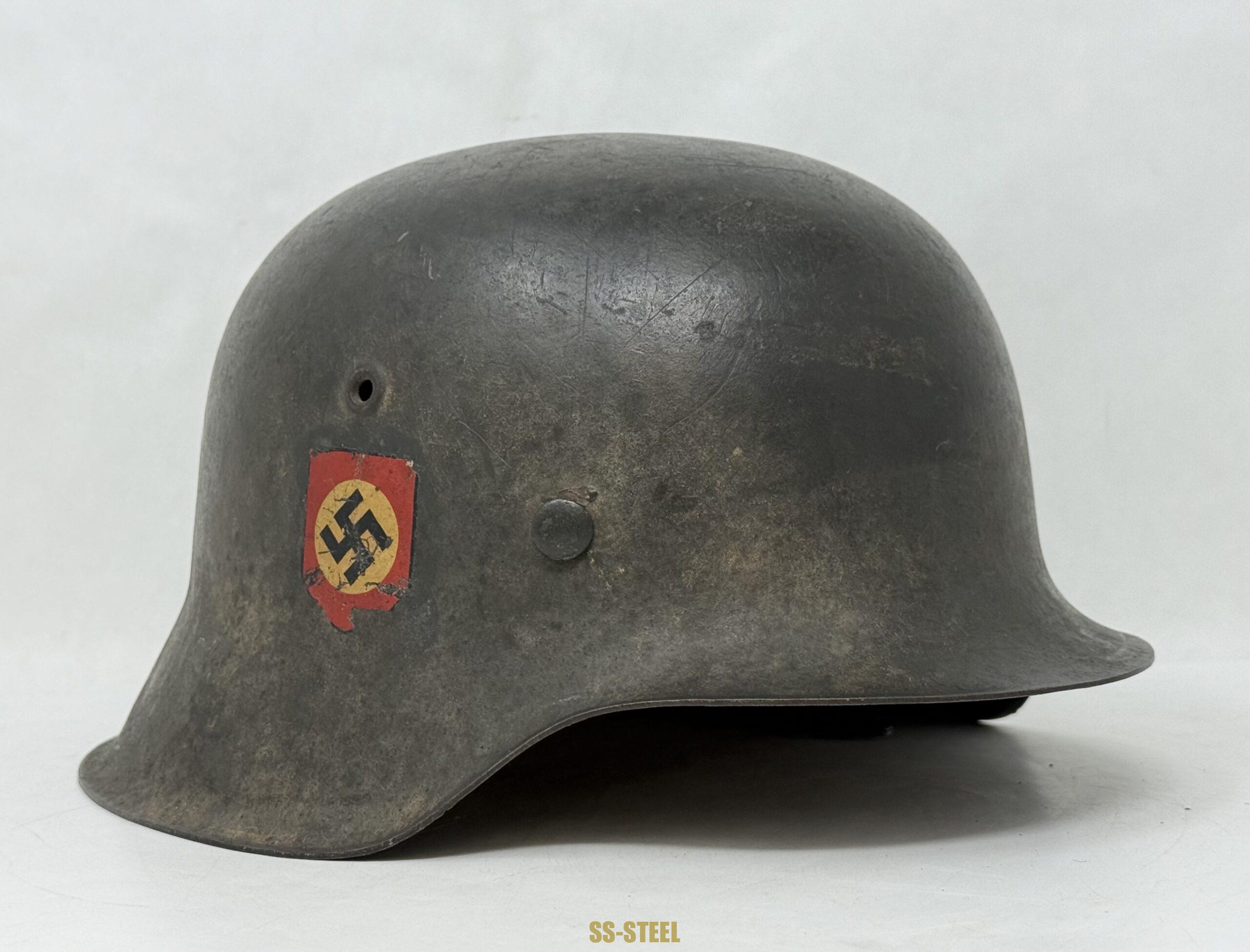 Police Double Decal Camo M42 Helmet - Image 5