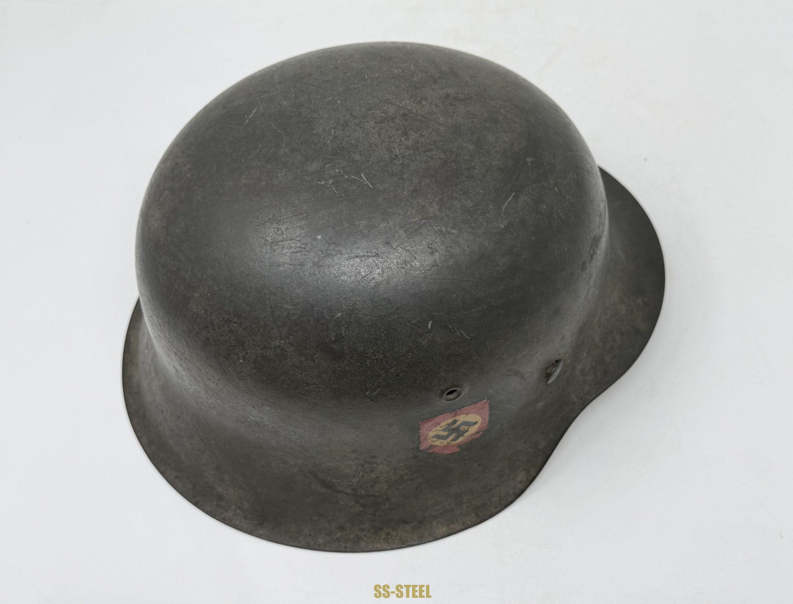 Police Double Decal Camo M42 Helmet - Image 8