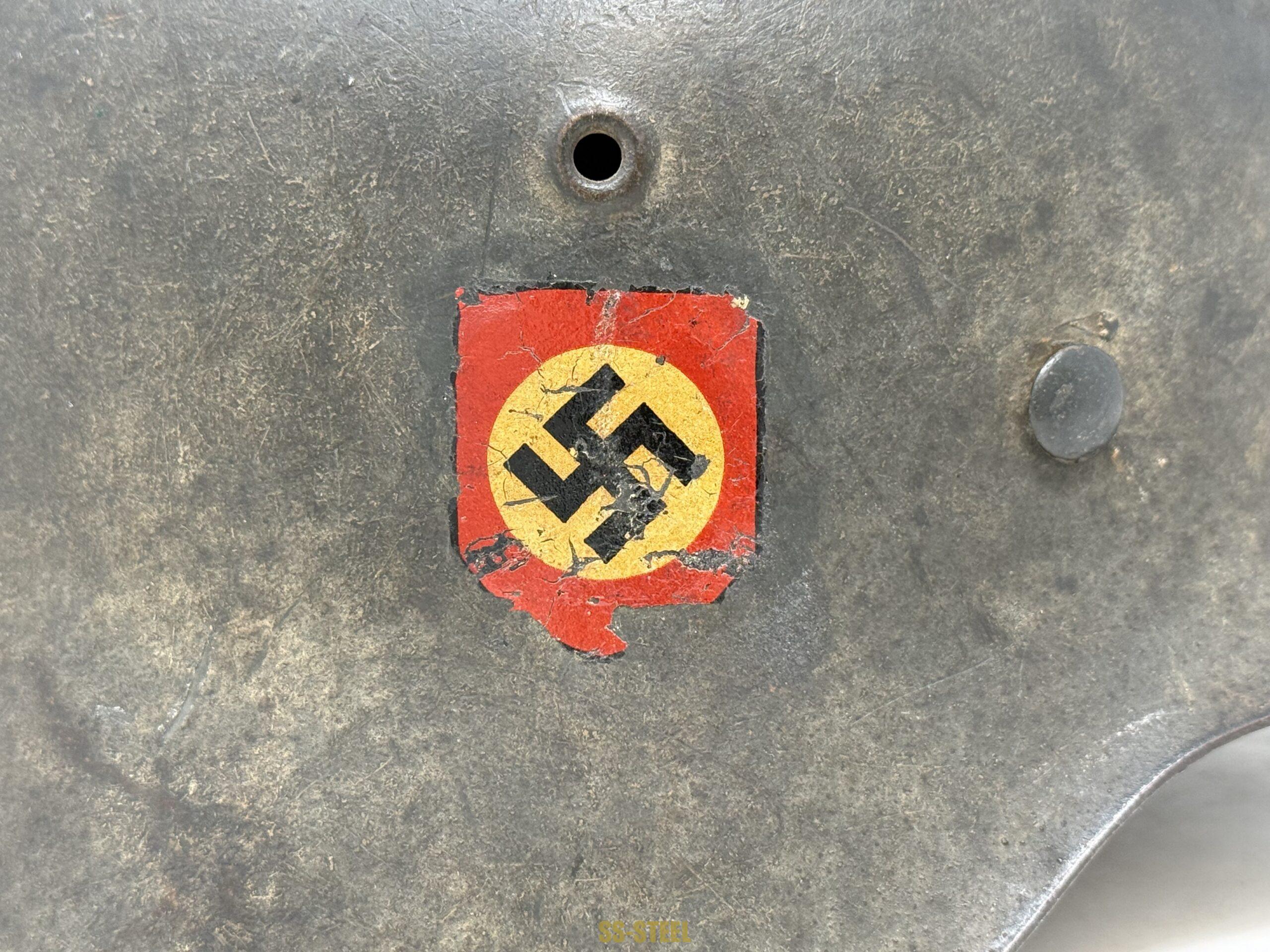 Police Double Decal Camo M42 Helmet - Image 16