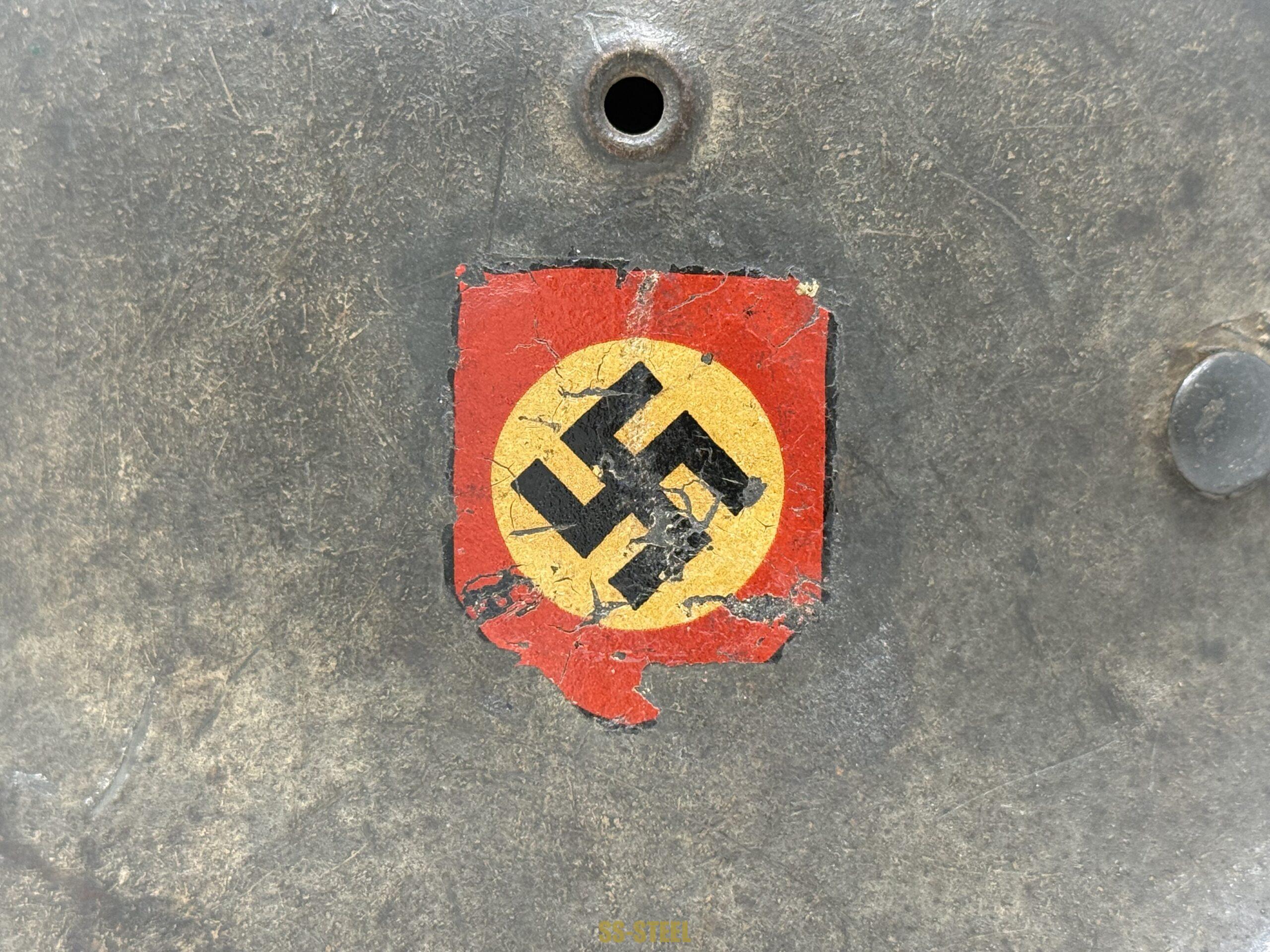 Police Double Decal Camo M42 Helmet - Image 17