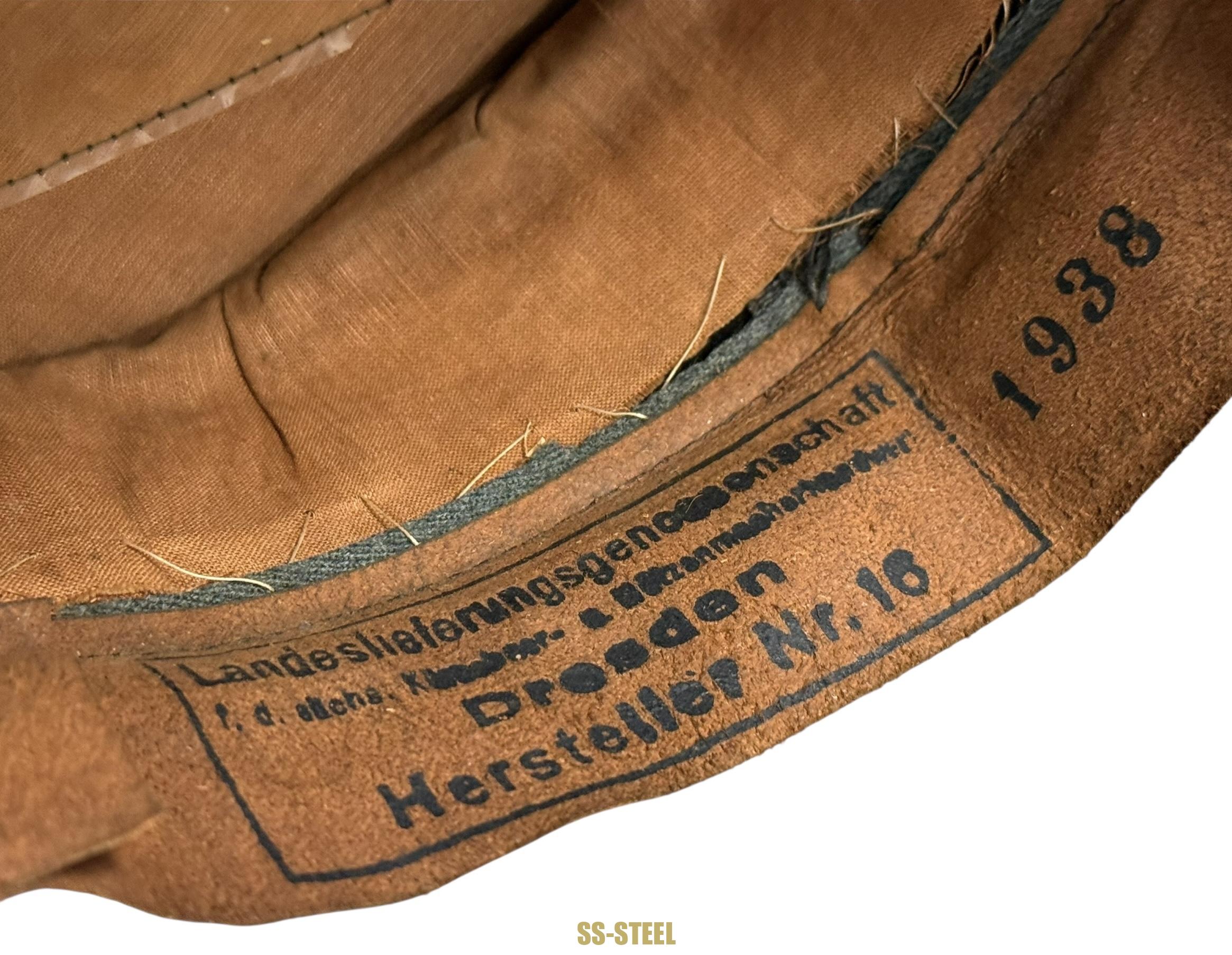 Heer EM/NCO Infantry Visor -1938 DRESDEN - Image 14