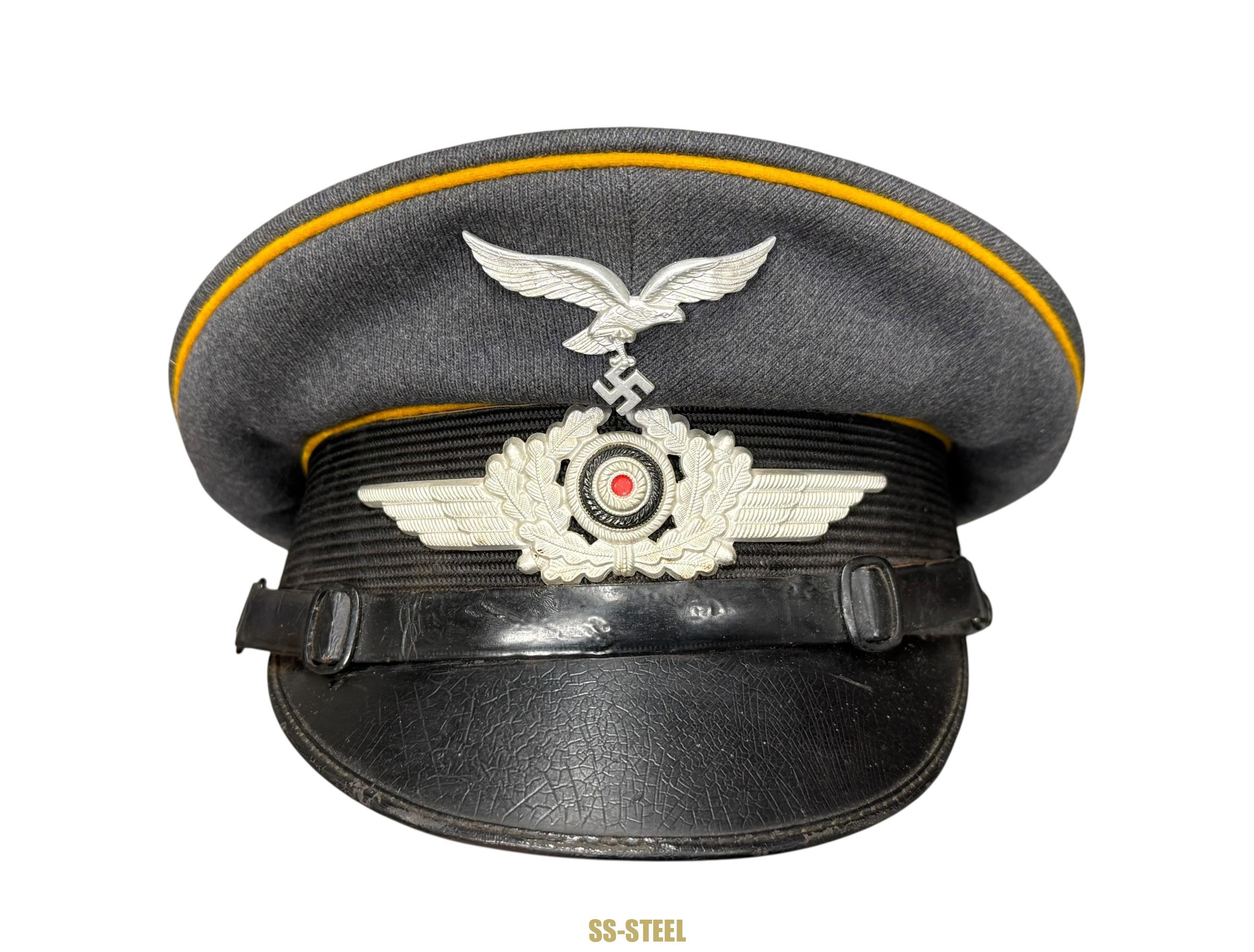 Luftwaffe EM/NCO Flieger /Fallschirmjager Visor - Image 2