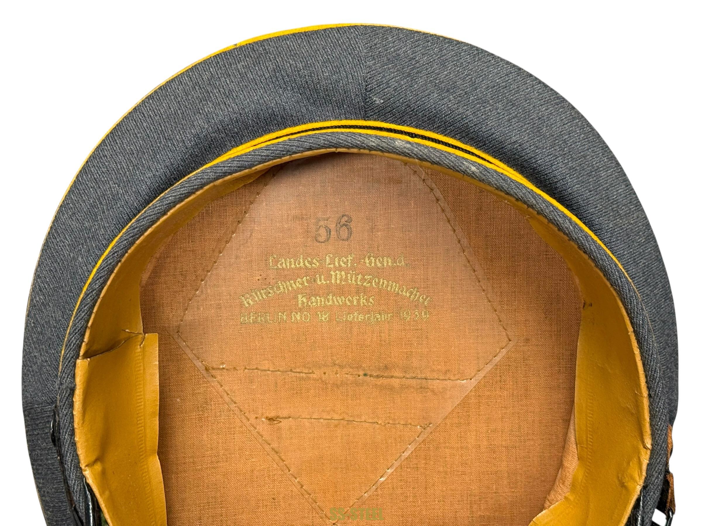 Luftwaffe EM/NCO Flieger /Fallschirmjager Visor - Image 12