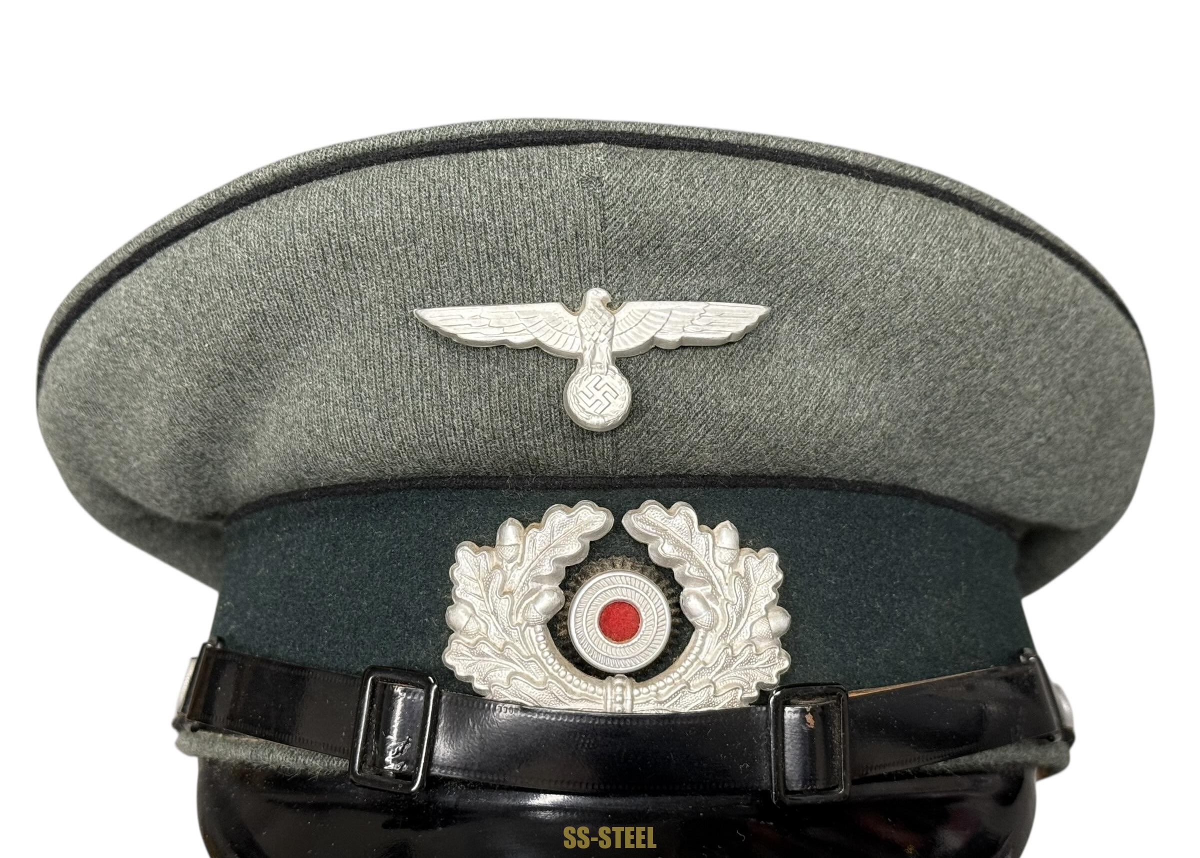 Heer Pioneer/Engineer EM NCO Visor Large-60 1/2! - Image 3