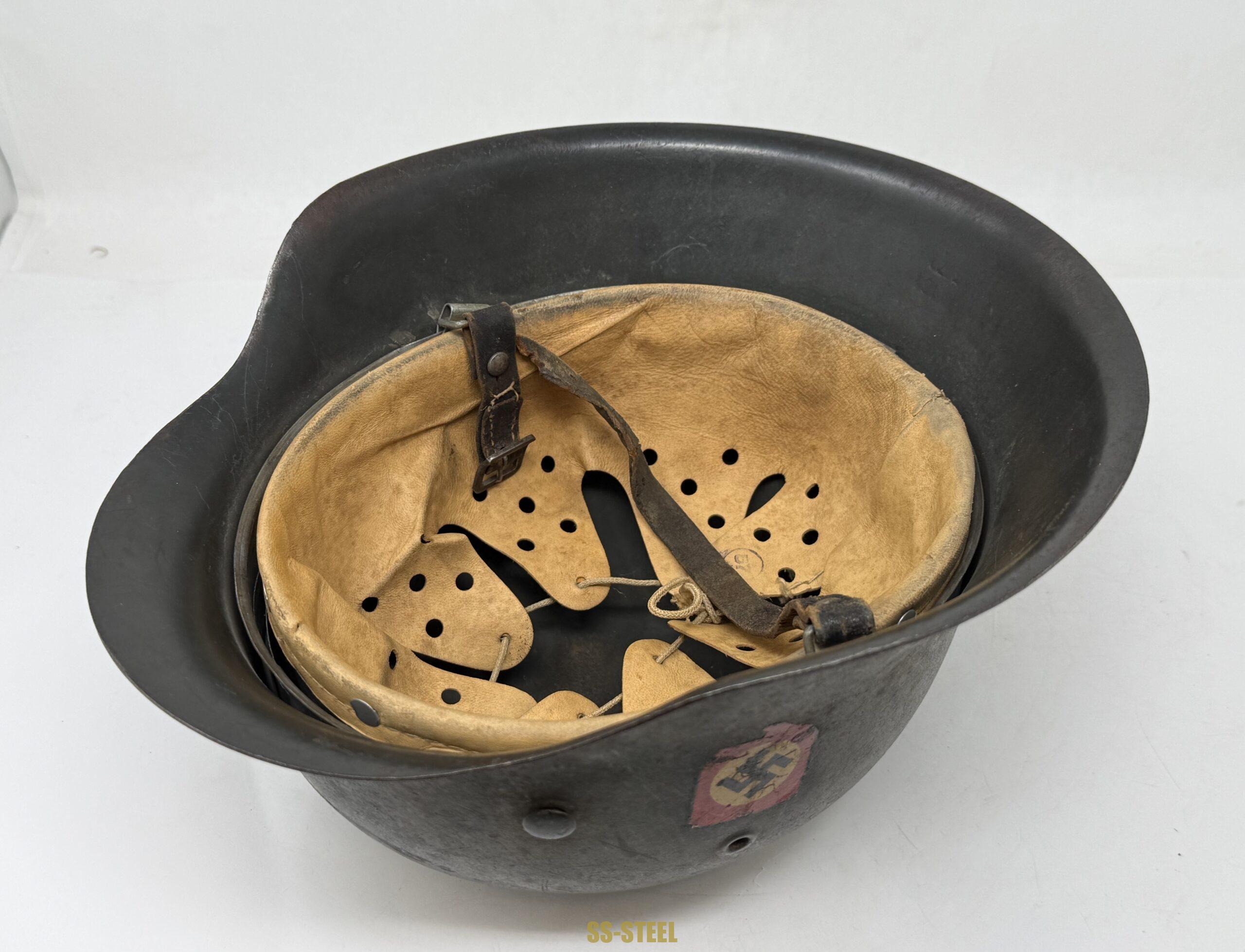 Police Double Decal Camo M42 Helmet - Image 10