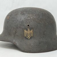 M35 Heer Single Decal Helmet -Coastal Artillery