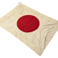 Captured Japanese Barracks Flag-Veteran Signed 182nd Infantry