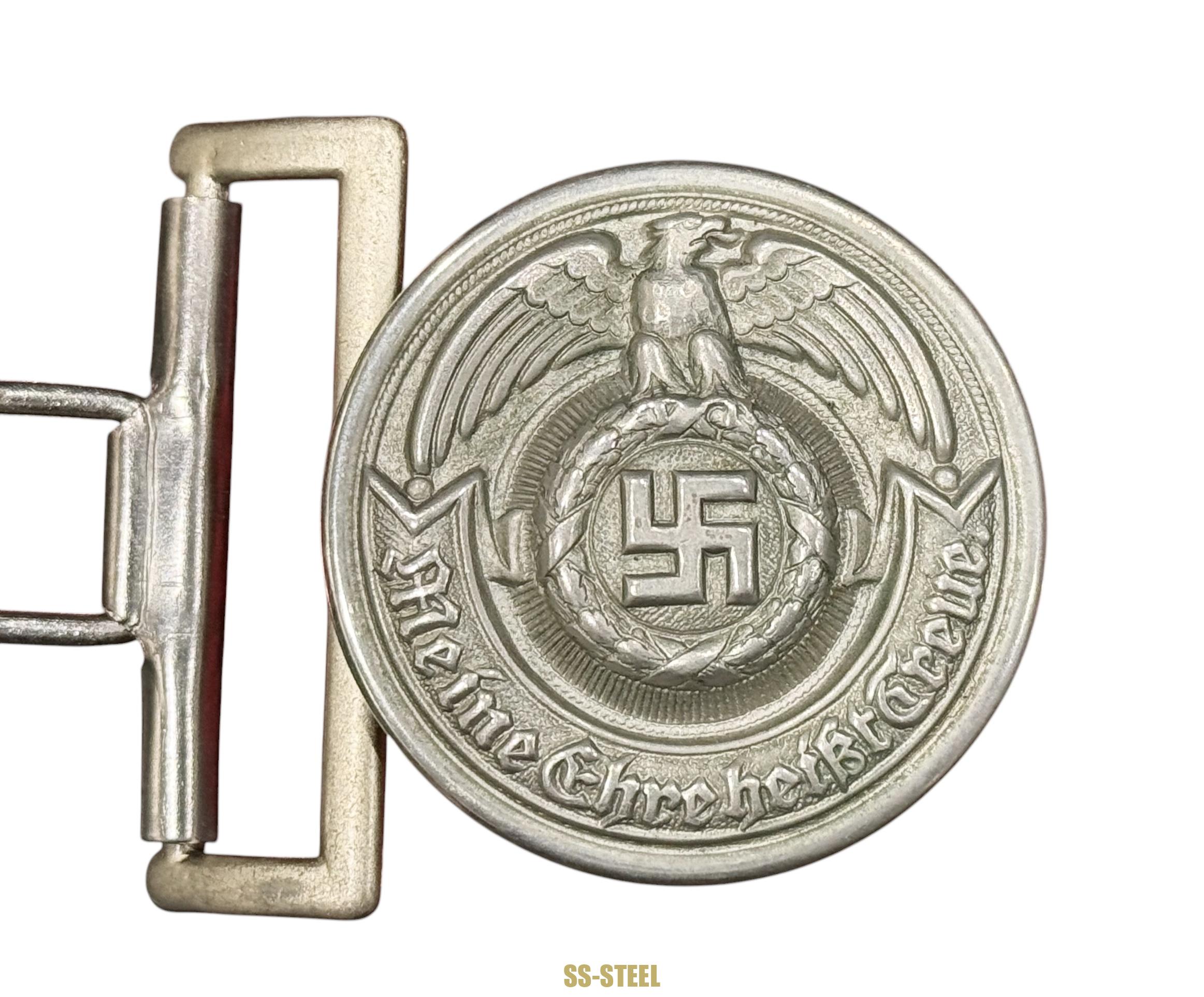 SS Officer Buckle Early Nickel Overhoff - Image 2