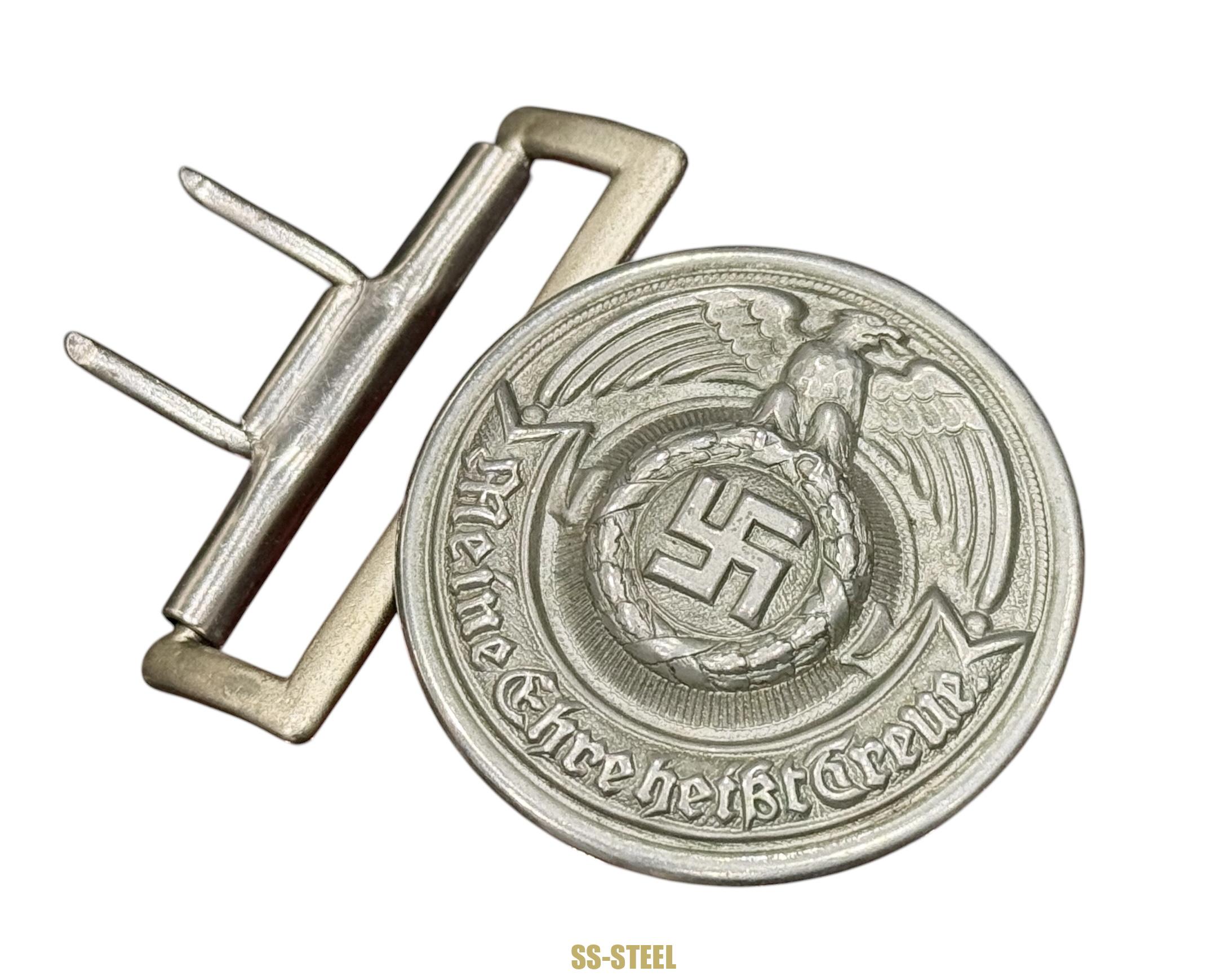 SS Officer Buckle Early Nickel Overhoff - Image 3