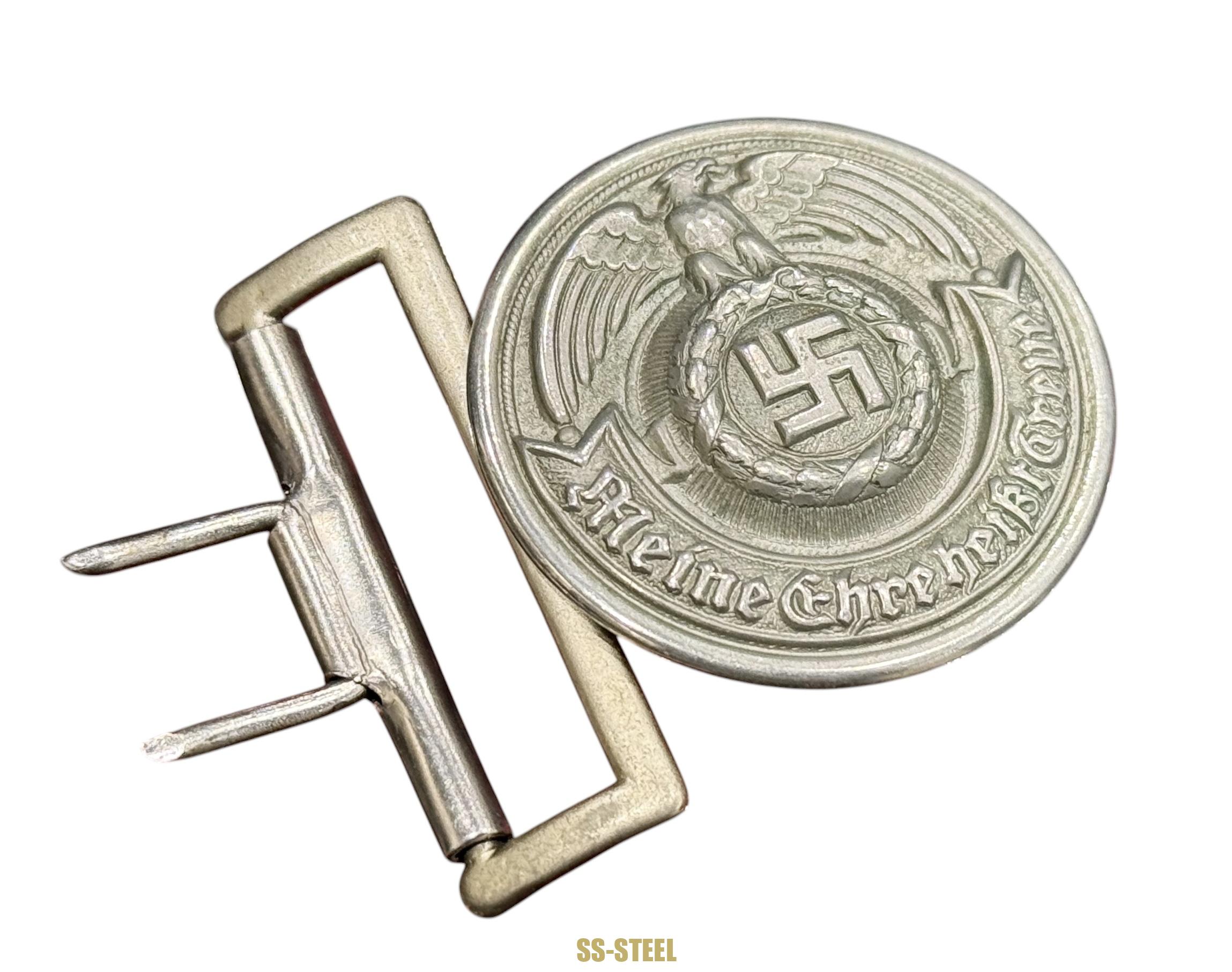 SS Officer Buckle Early Nickel Overhoff - Image 4