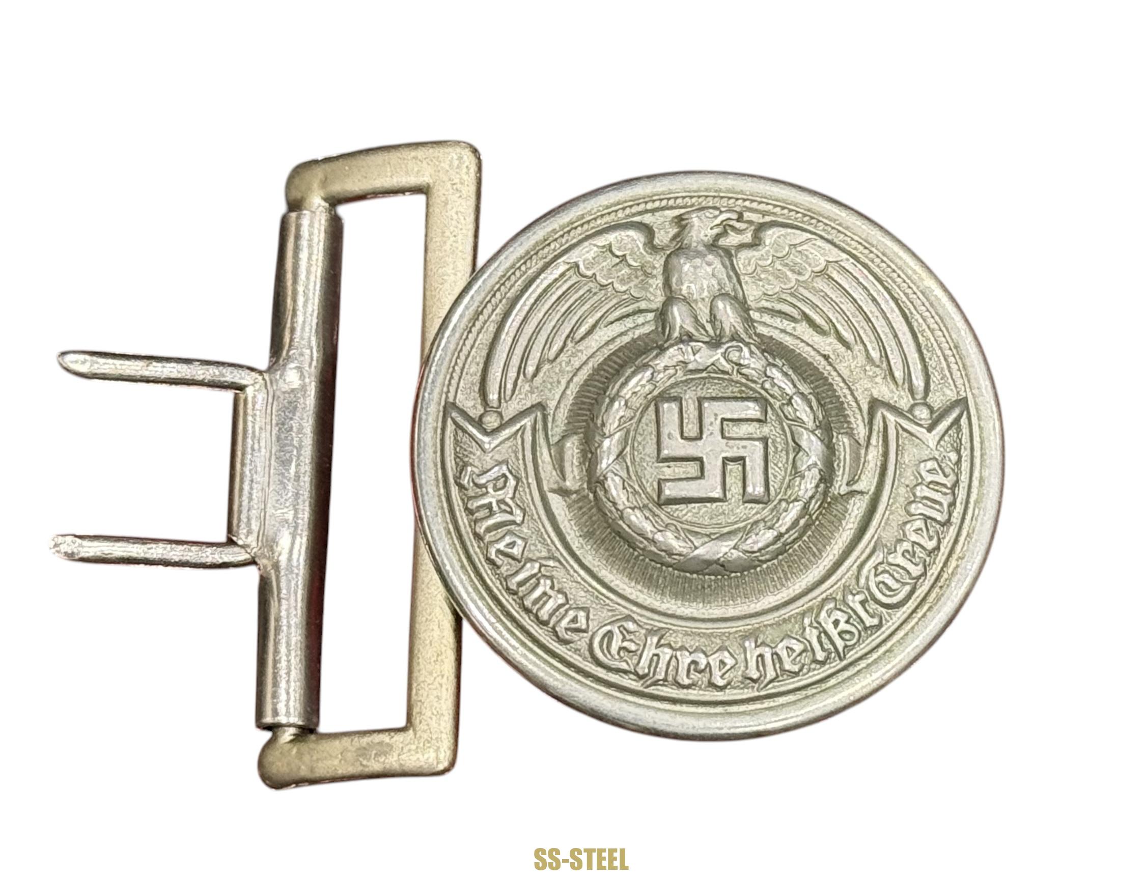 SS Officer Buckle Early Nickel Overhoff - Image 5