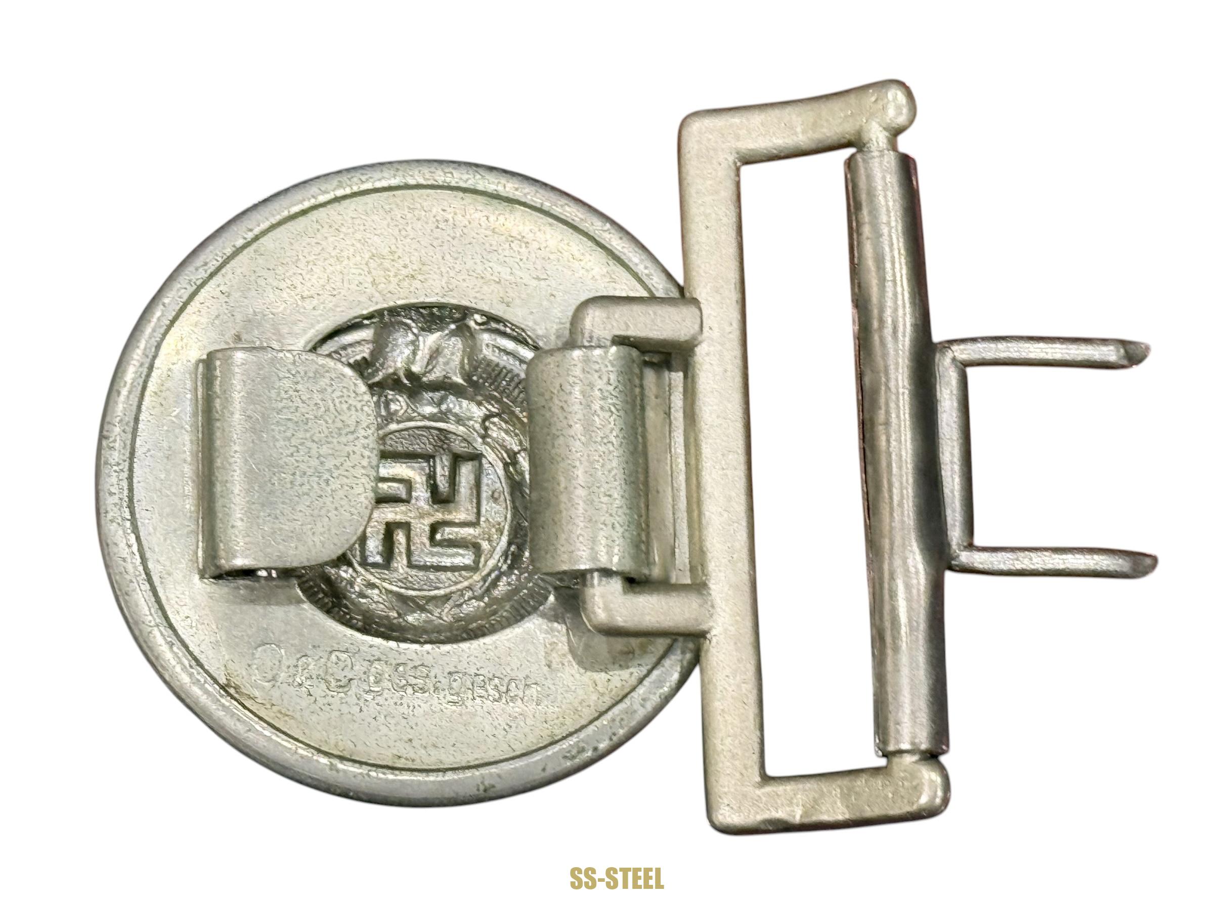 SS Officer Buckle Early Nickel Overhoff - Image 6