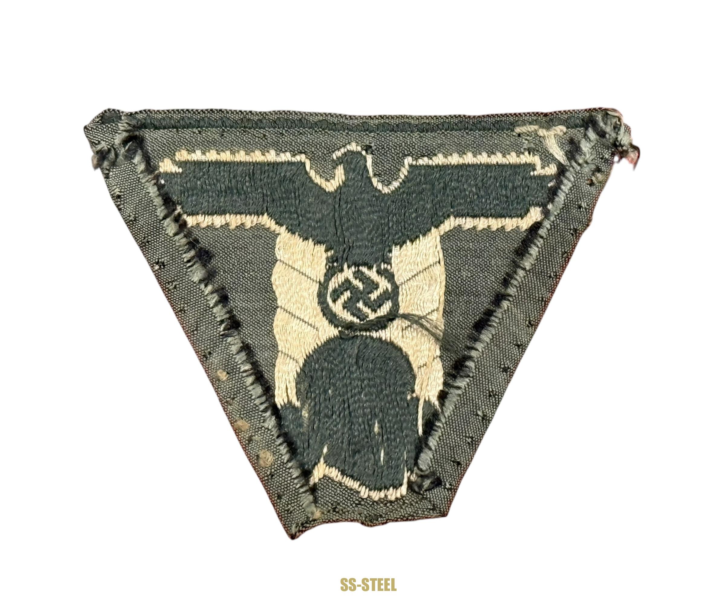 SS M43 Bevo Trapezoid Insignia--Cut Off - Image 3