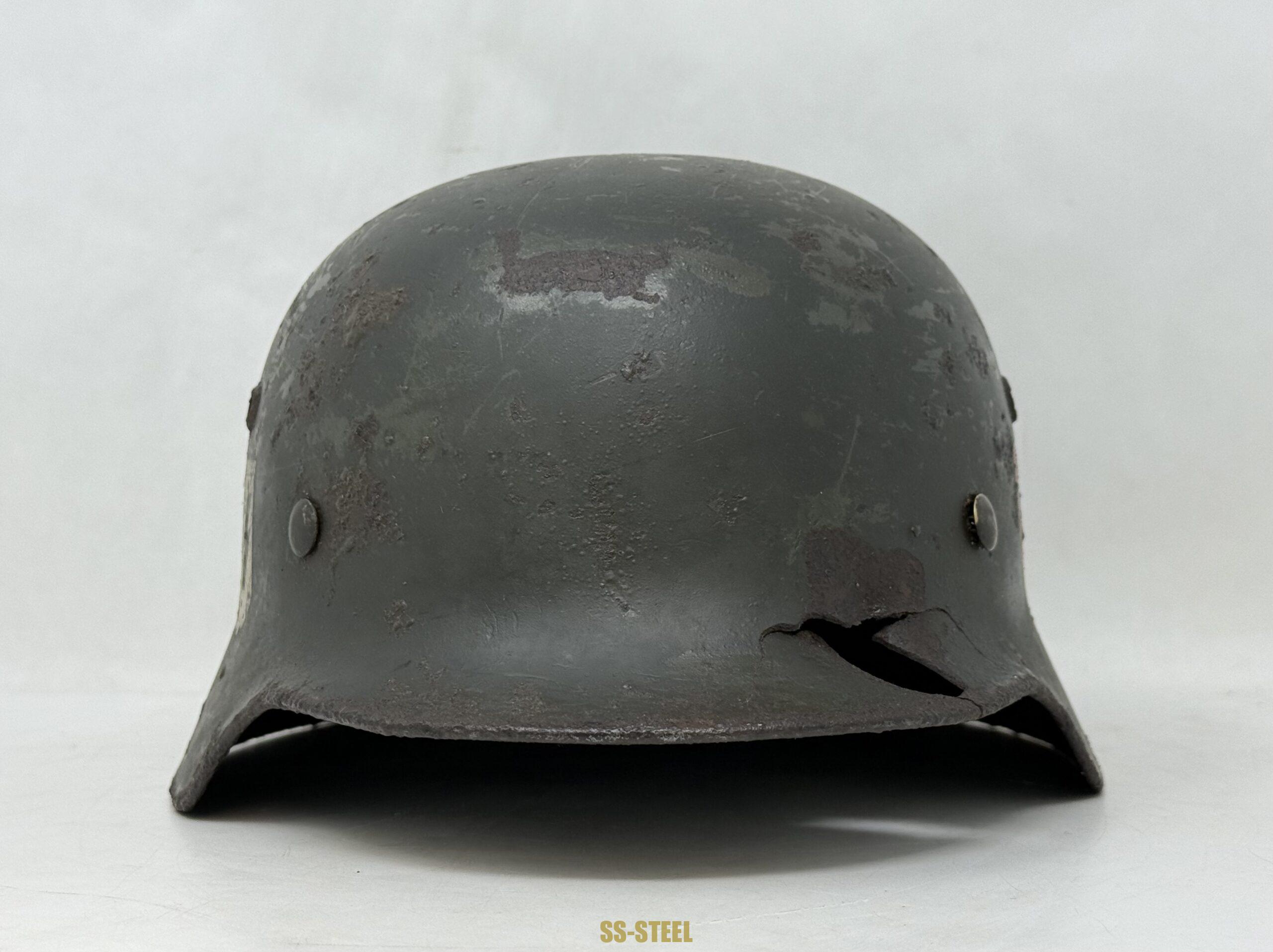 SS M35 Double Decal Helmet ET66 - Image 4