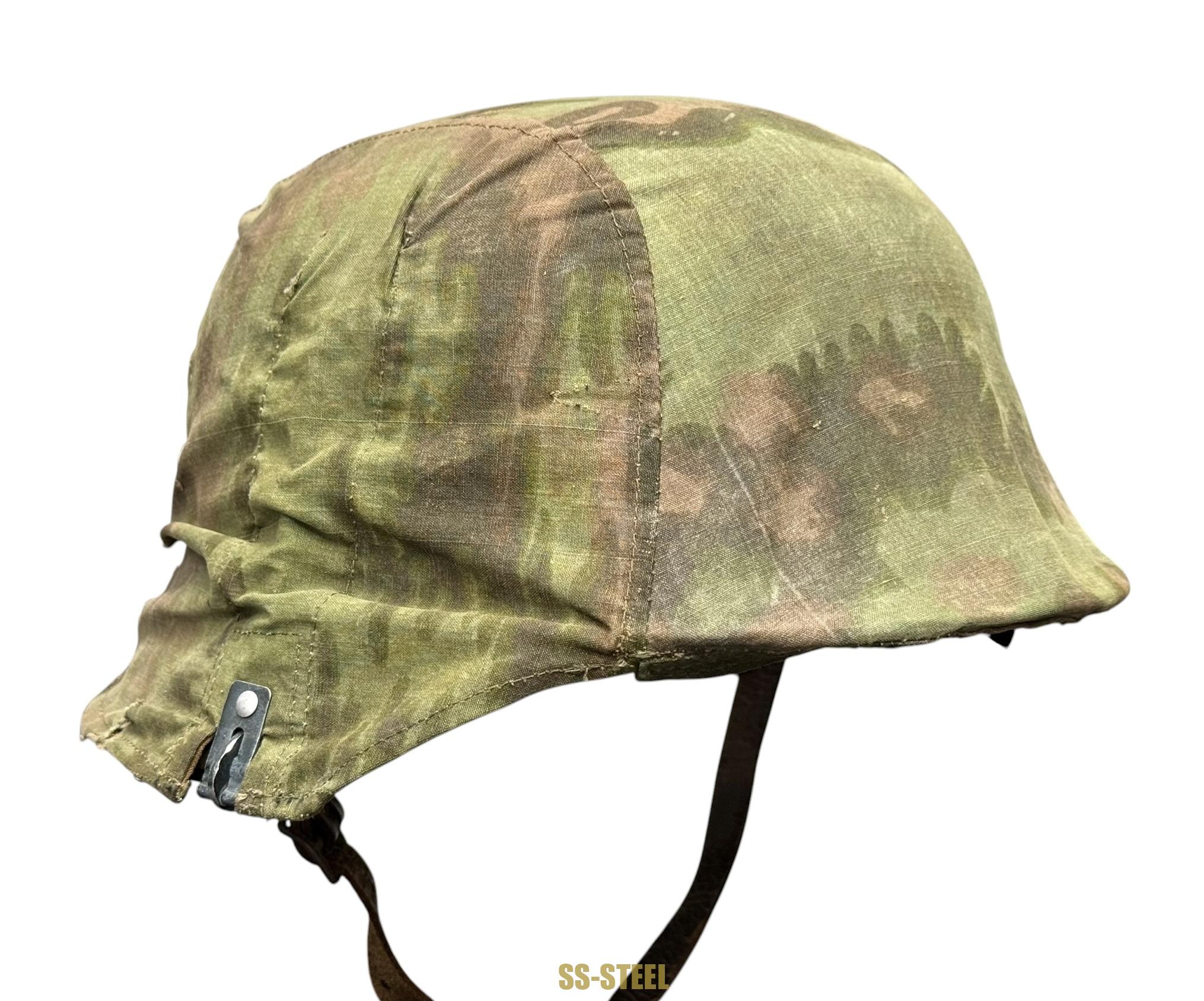 SS Palm Pattern Camo Cover and M-42 ND Helmet - Image 3
