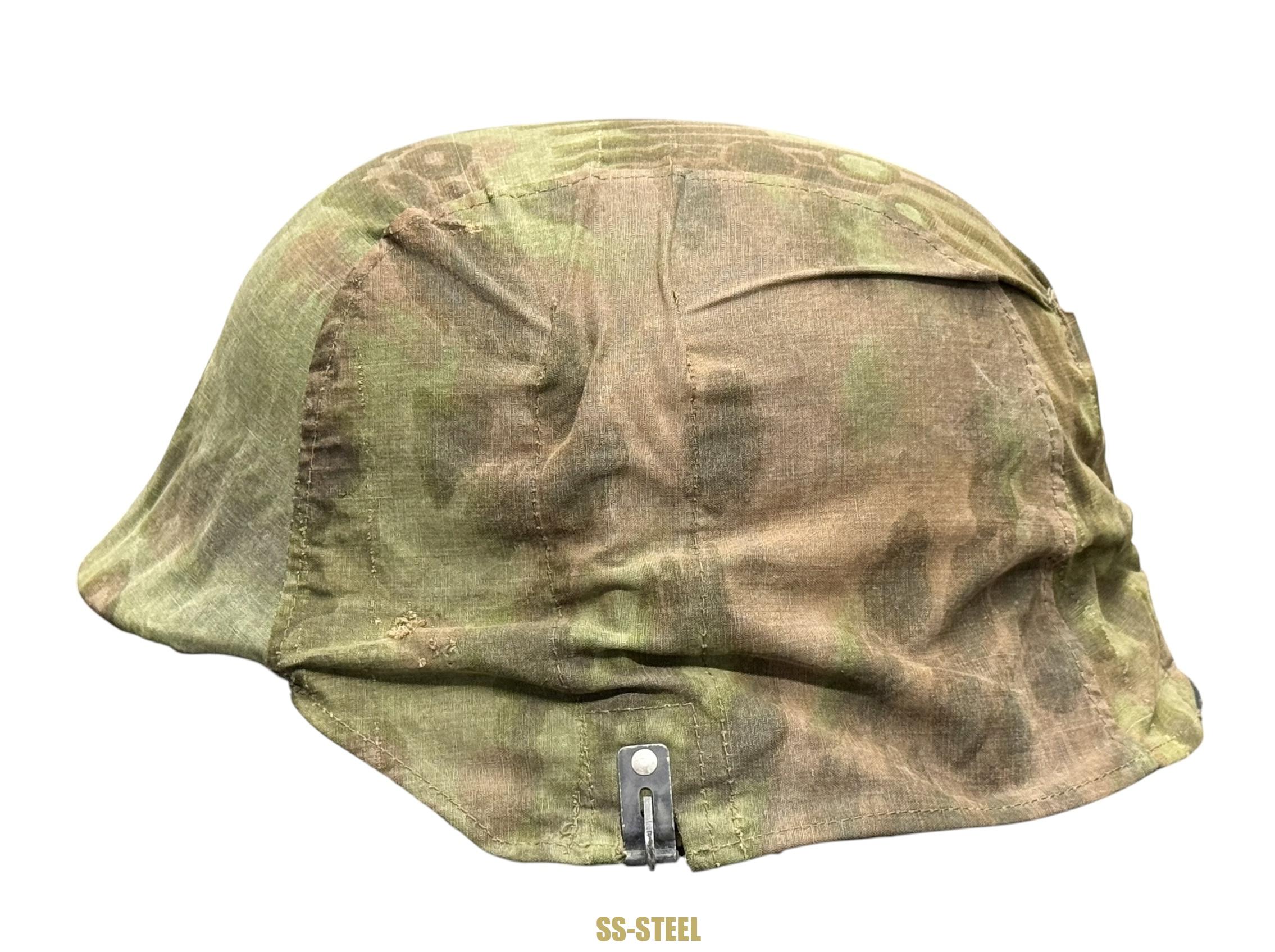 SS Palm Pattern Camo Cover and M-42 ND Helmet - Image 6