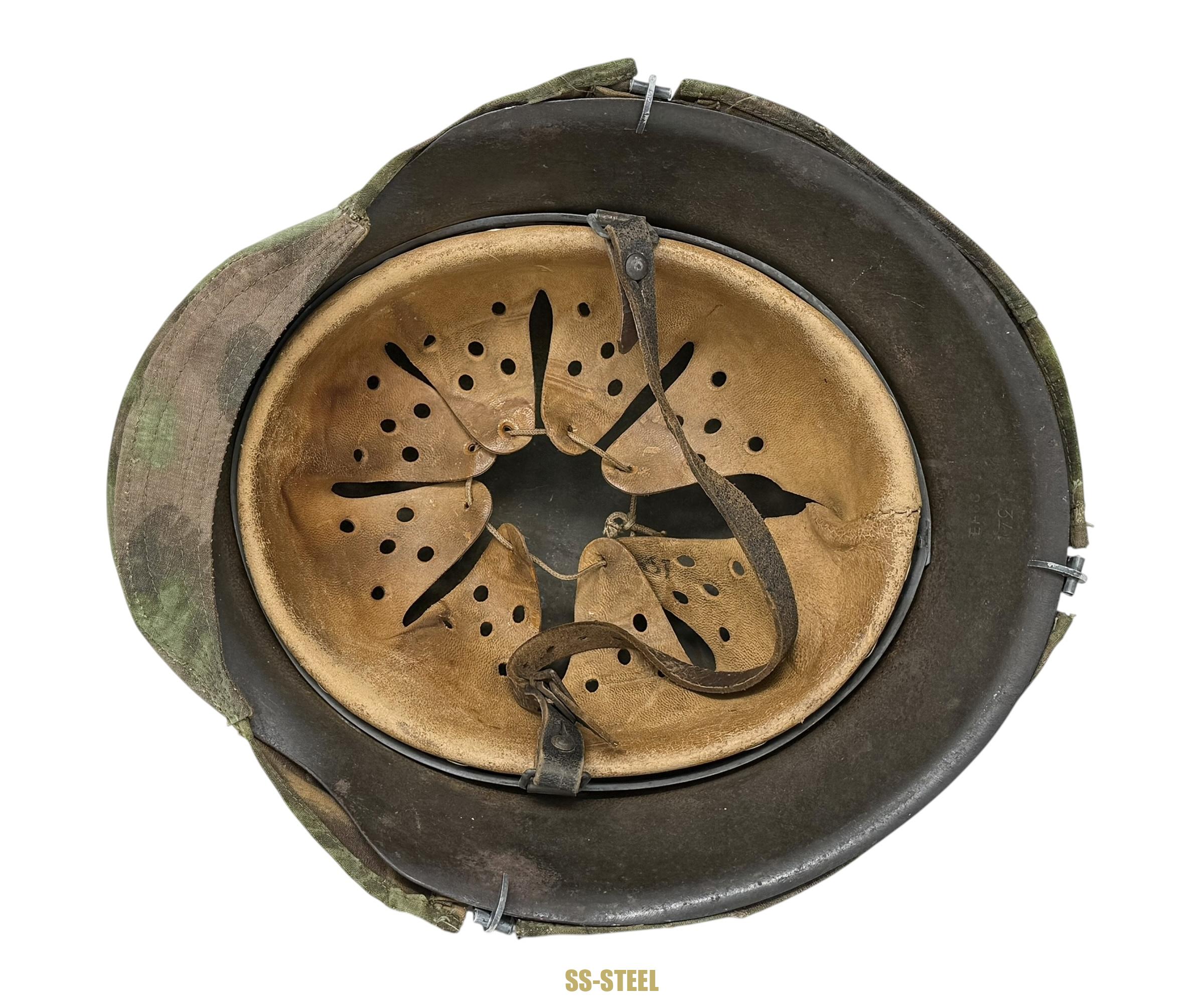 SS Palm Pattern Camo Cover and M-42 ND Helmet - Image 13