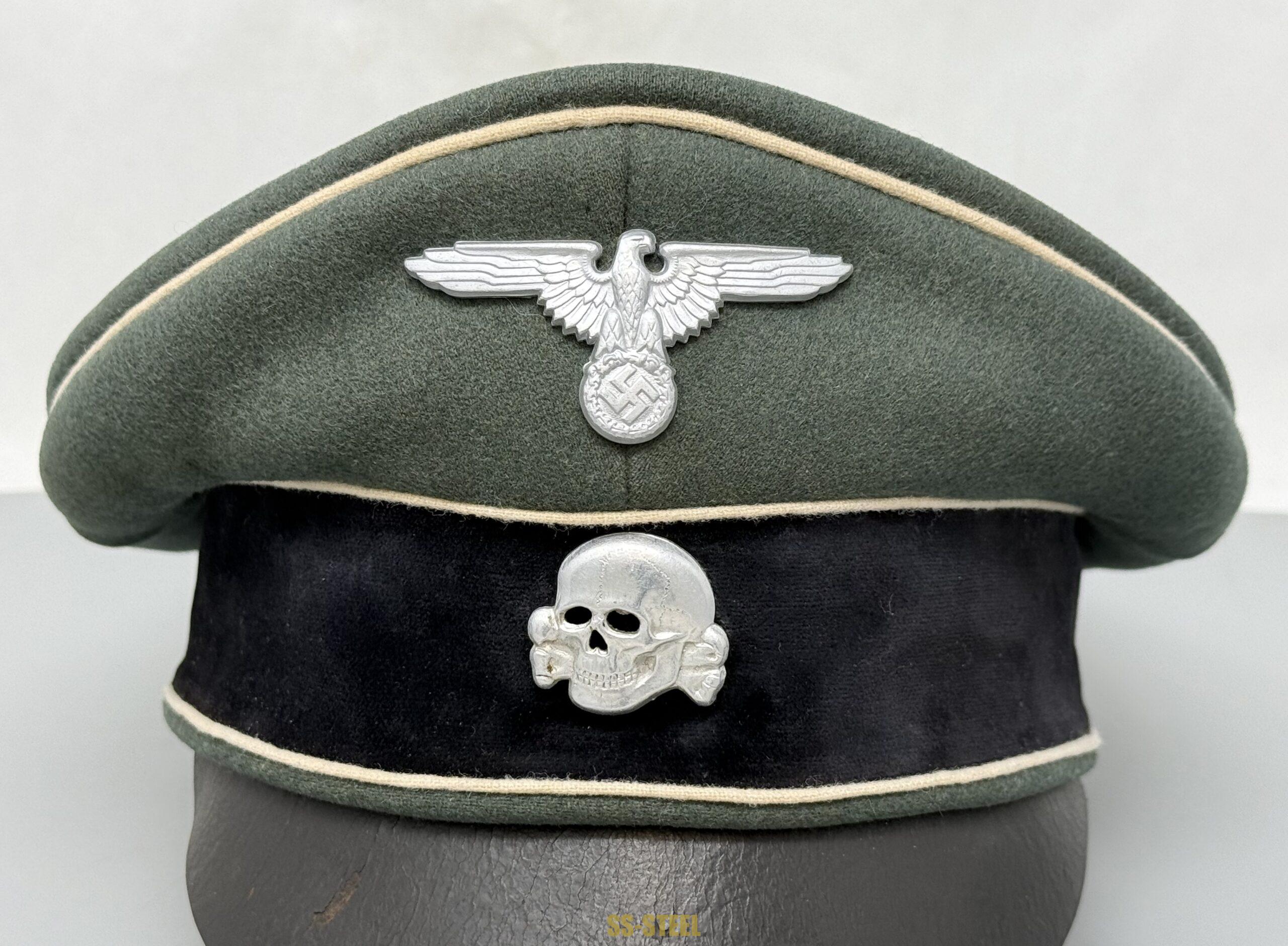 Waffen-SS Officer's Crusher Visor Cap - Image 3