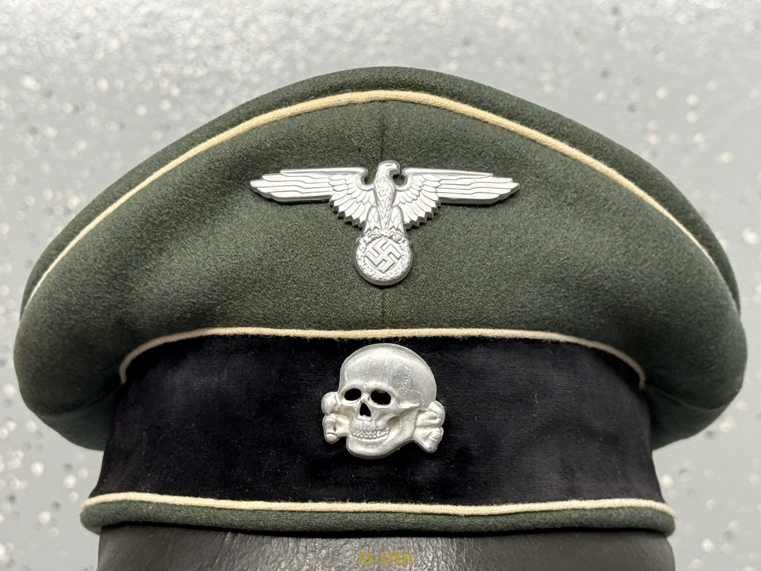Waffen-SS Officer's Crusher Visor Cap - Image 18