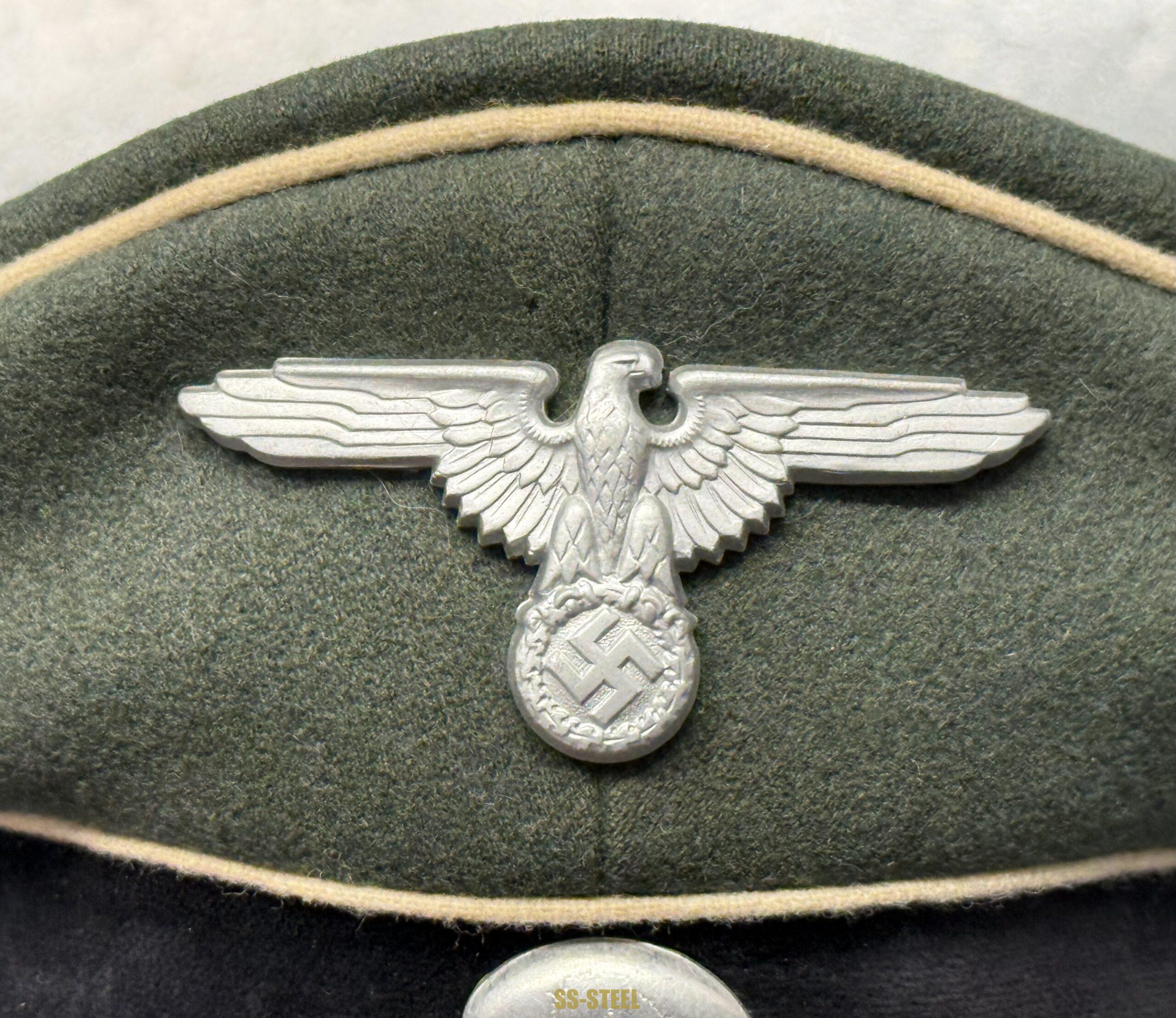 Waffen-SS Officer's Crusher Visor Cap - Image 20