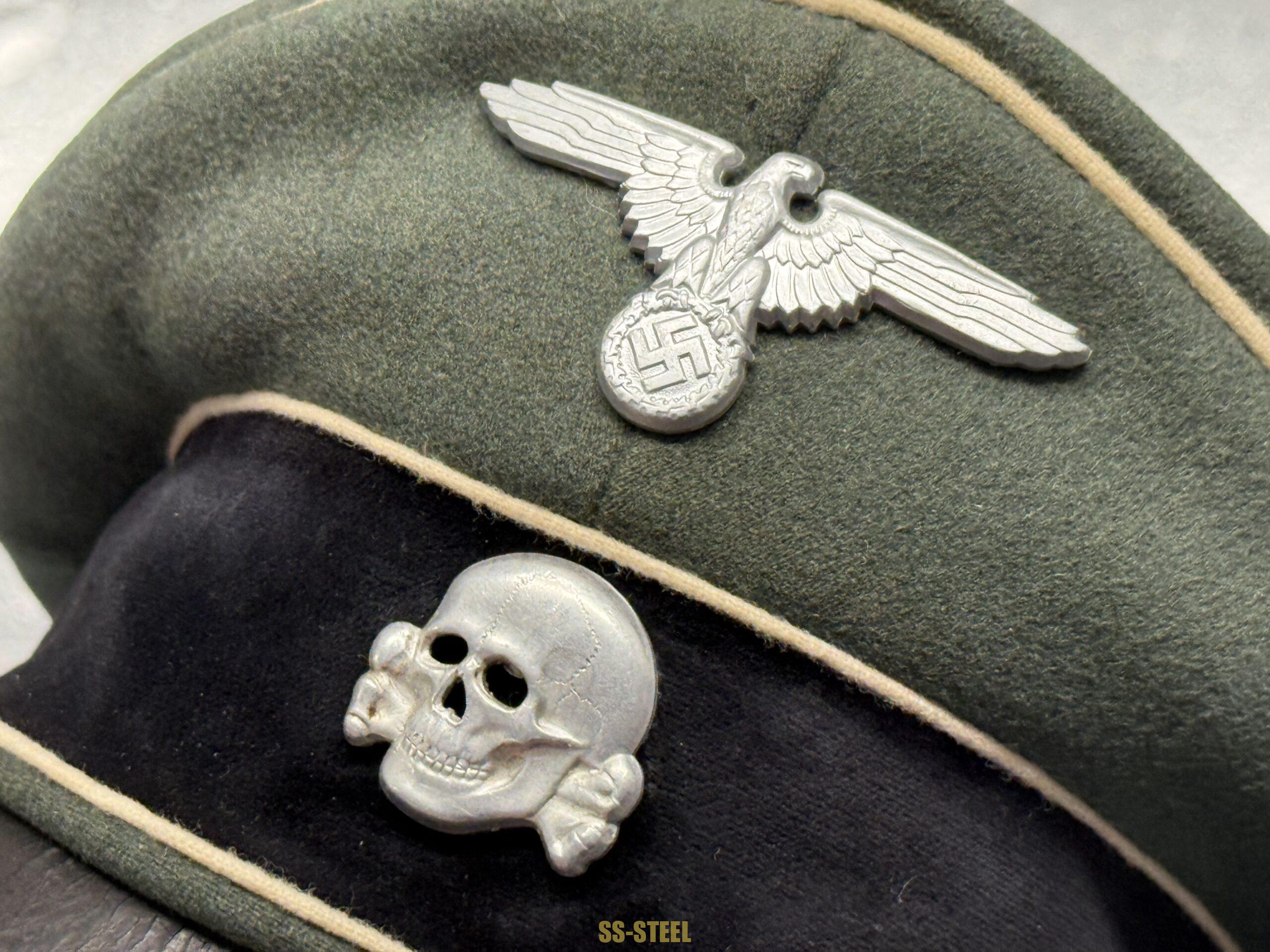 Waffen-SS Officer's Crusher Visor Cap - Image 21