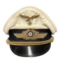 Luftwaffe General's White Top Visor Cap