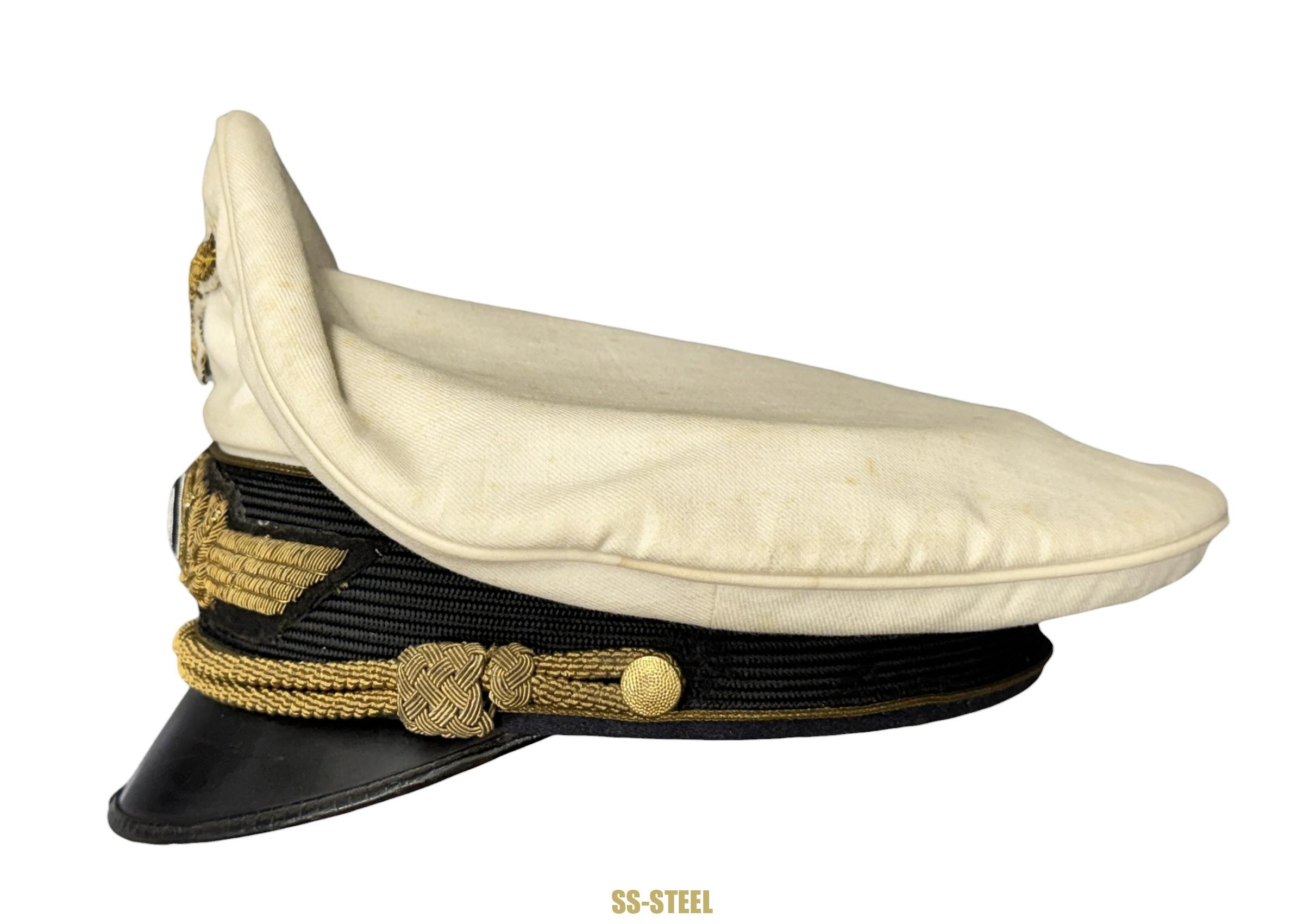 Luftwaffe General's White Top Visor Cap - Image 5