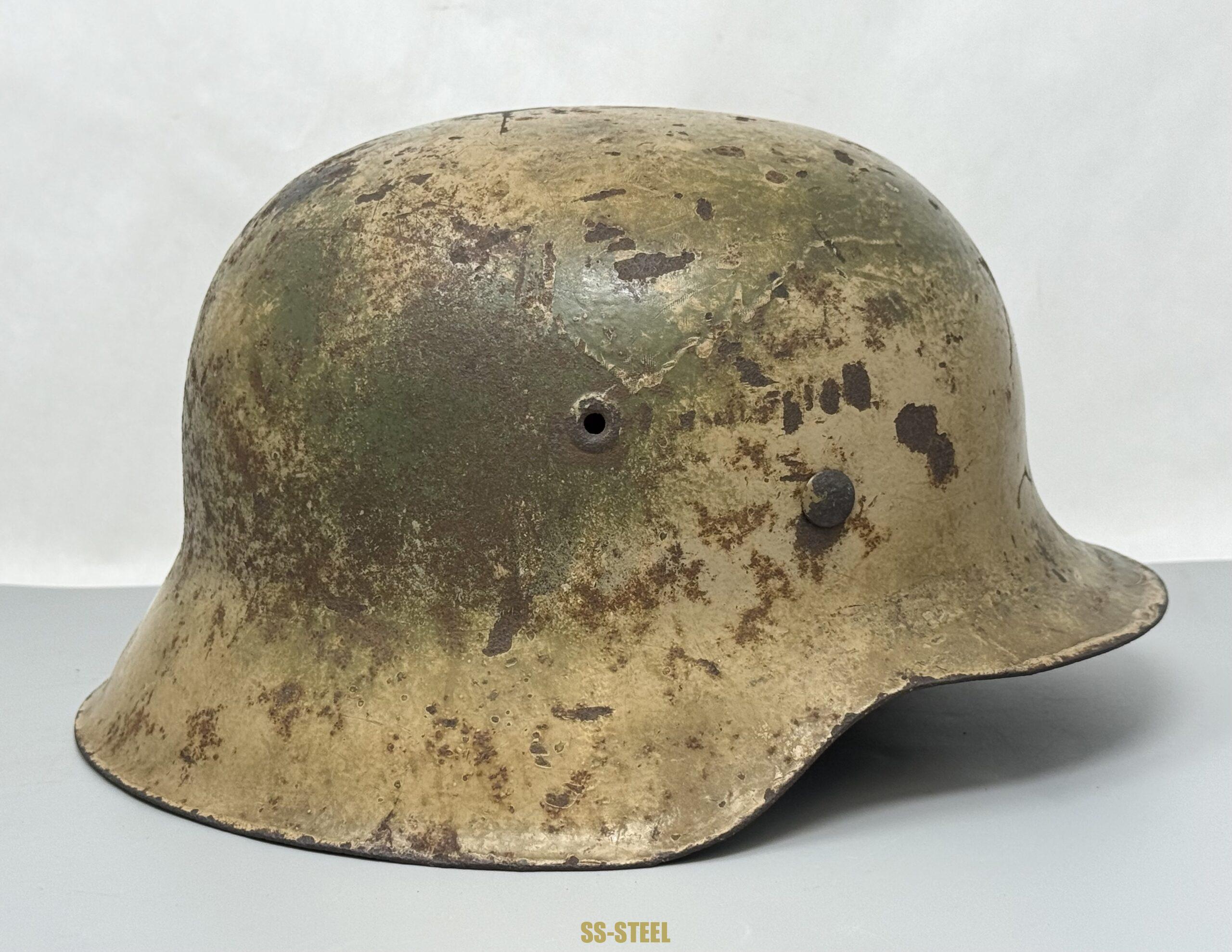 SS Single Decal M42 Camo Helmet