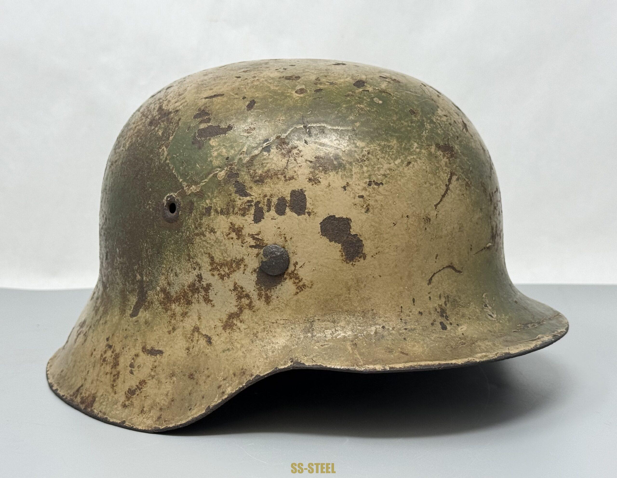 SS Single Decal M42 Camo Helmet - Image 4
